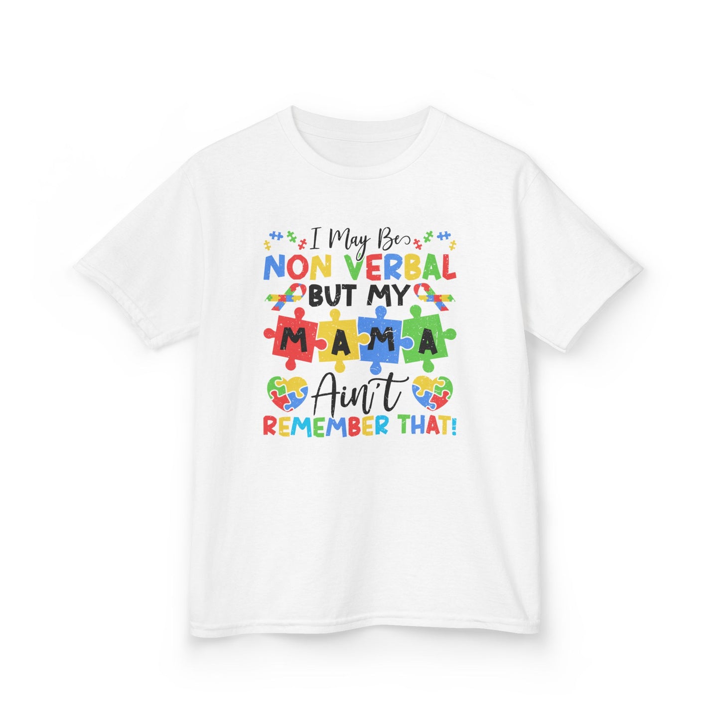 Non Verbal Mama Kids Tee, Autism Awareness Shirt, Gift for Kids, Special Needs Clothing, Birthday Gift, Family Celebrations