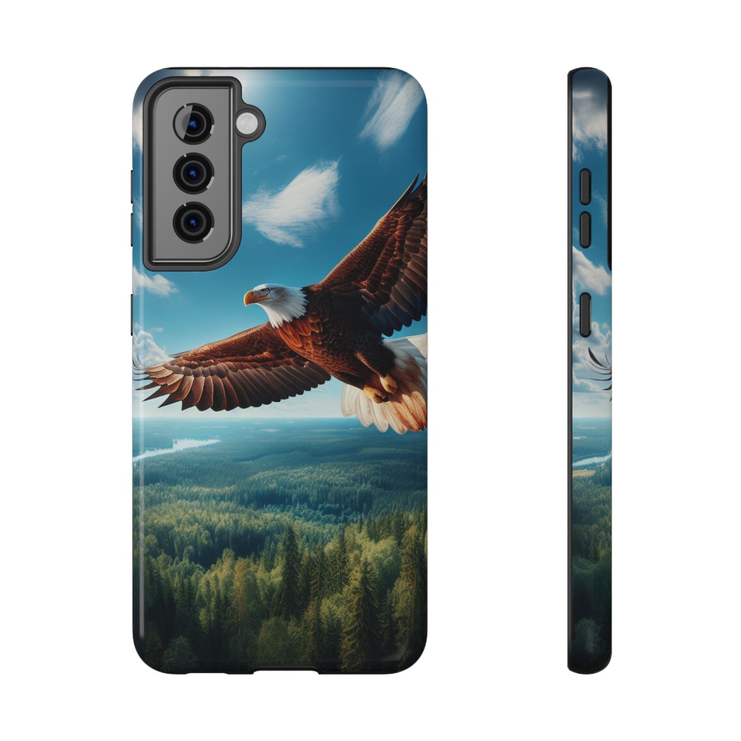 Phone Case, Bald Eagle American Freedom Design, Patriotic Accessories, Unique Protective Cover, US Wildlife Gift, Independence Day Decor