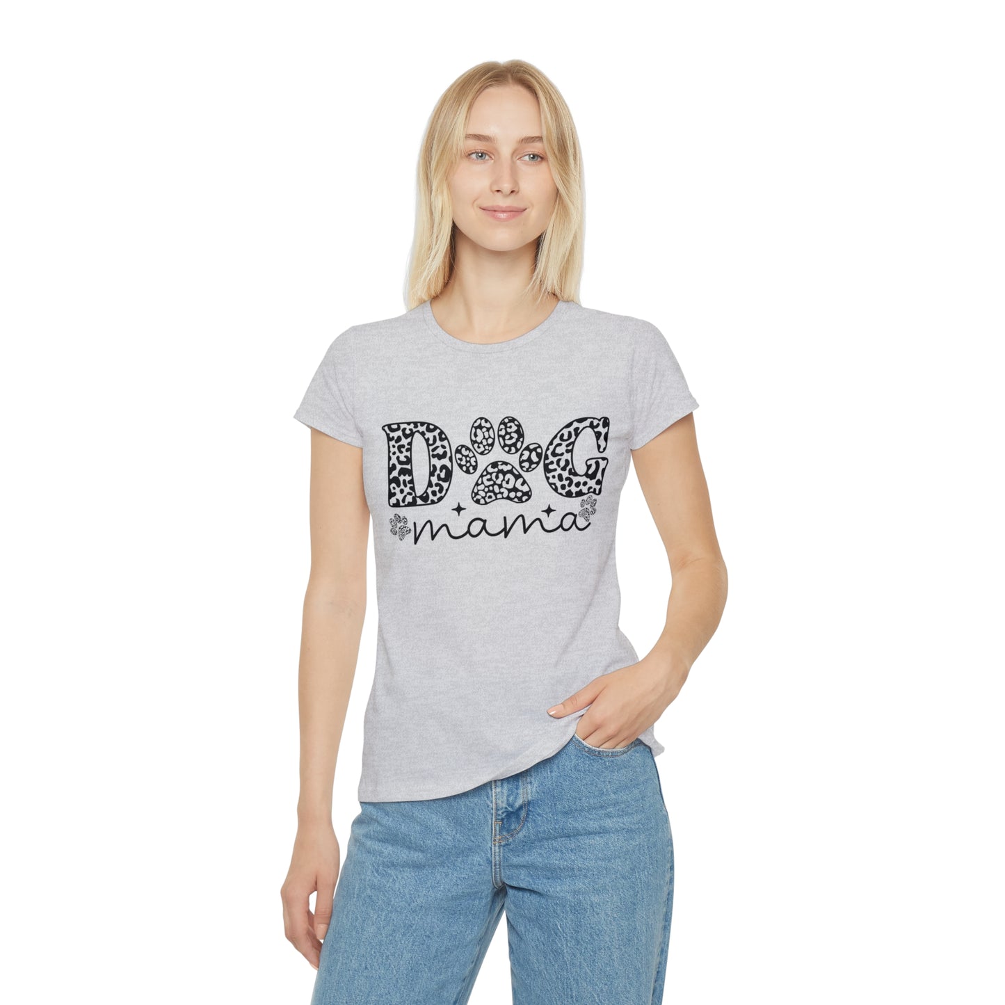 Dog Mom Iconic T-Shirt, Women's Dog Lover Tee,