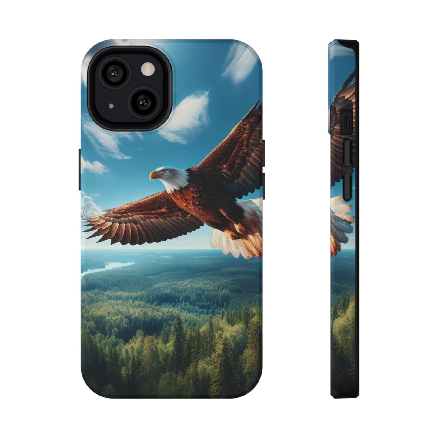 Phone Case, Bald Eagle American Freedom Design, Patriotic Accessories, Unique Protective Cover, US Wildlife Gift, Independence Day Decor