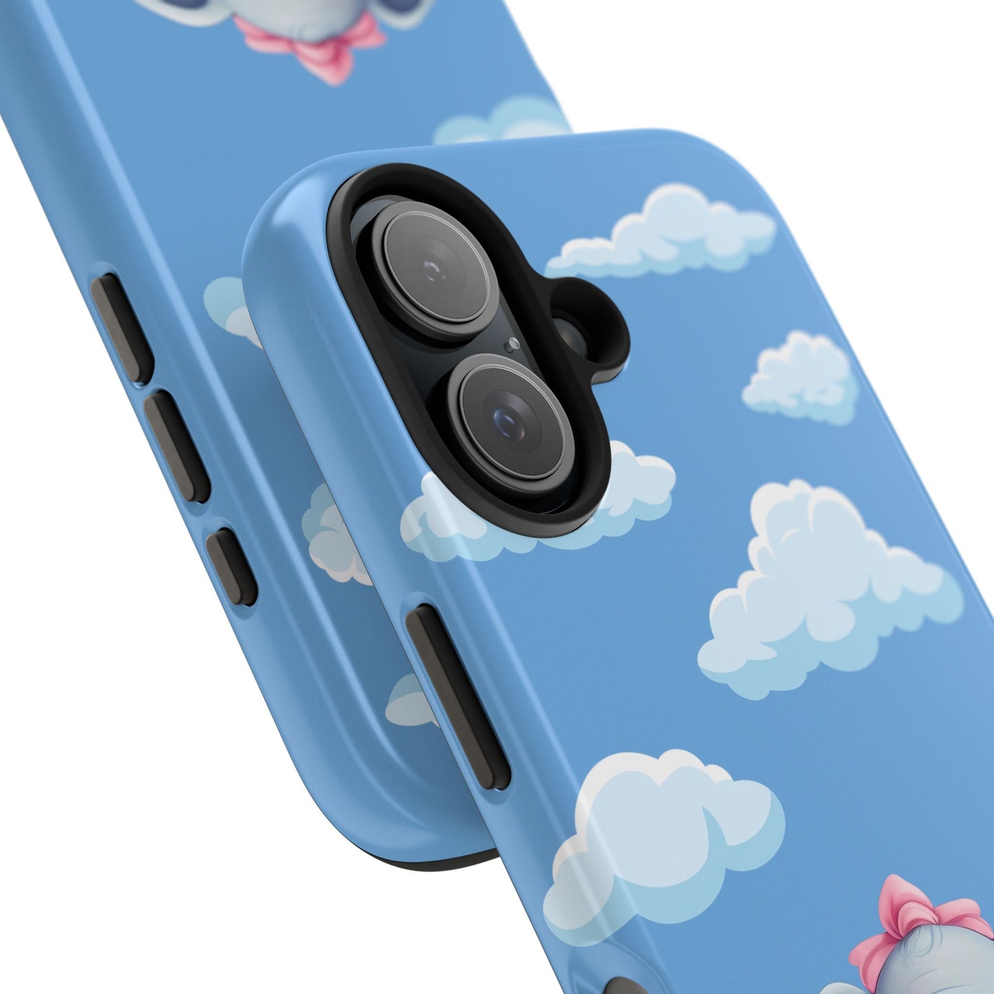 Cartoon Elephant Tough Phone Case - Cute Animal Lover Gift, Protective Cover for