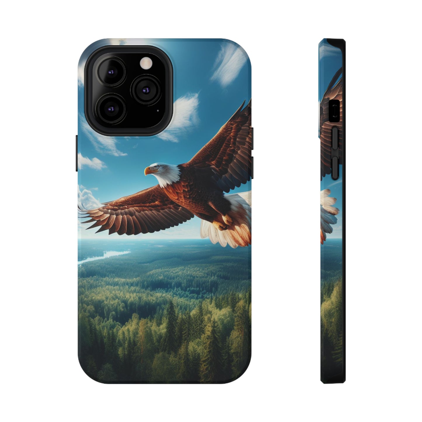 Phone Case, Bald Eagle American Freedom Design, Patriotic Accessories, Unique Protective Cover, US Wildlife Gift, Independence Day Decor