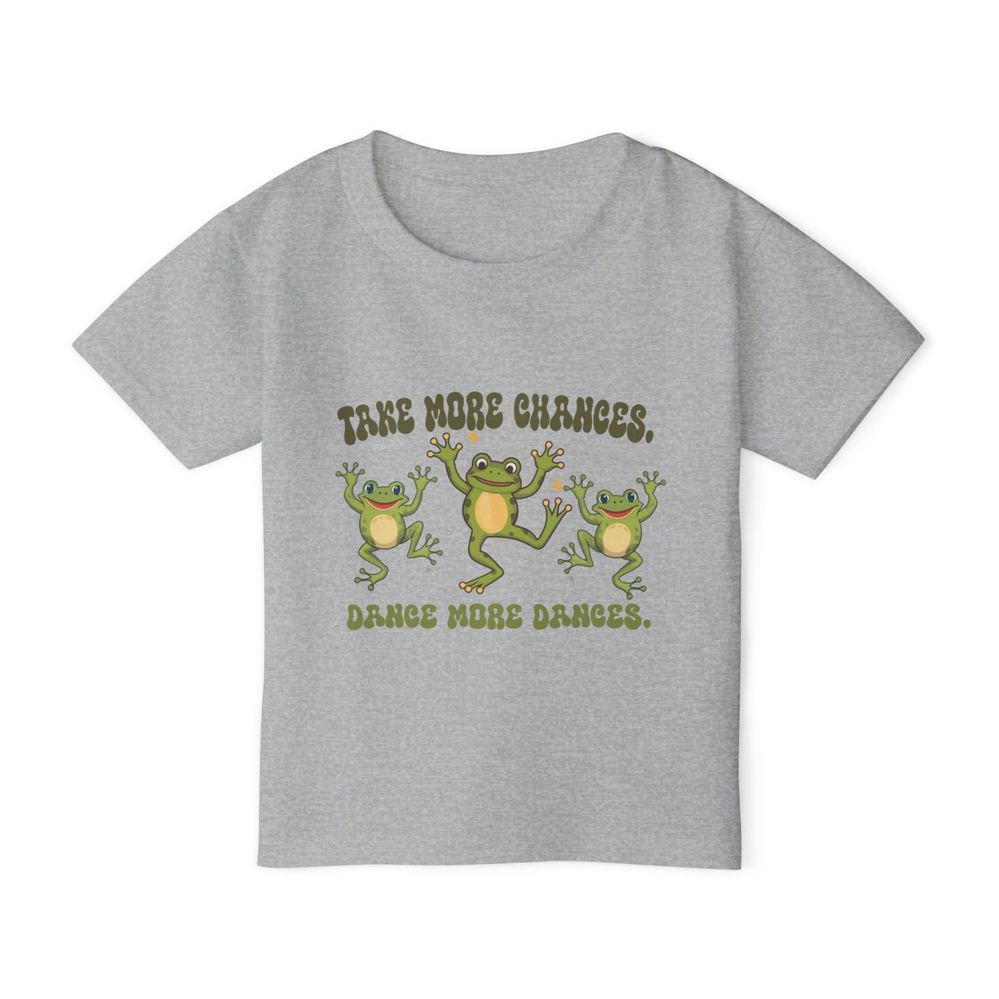 Frog Toddler T-Shirt, Cute Saying, Dancing Frogs, Kids Tee, Playful Children's Clothing