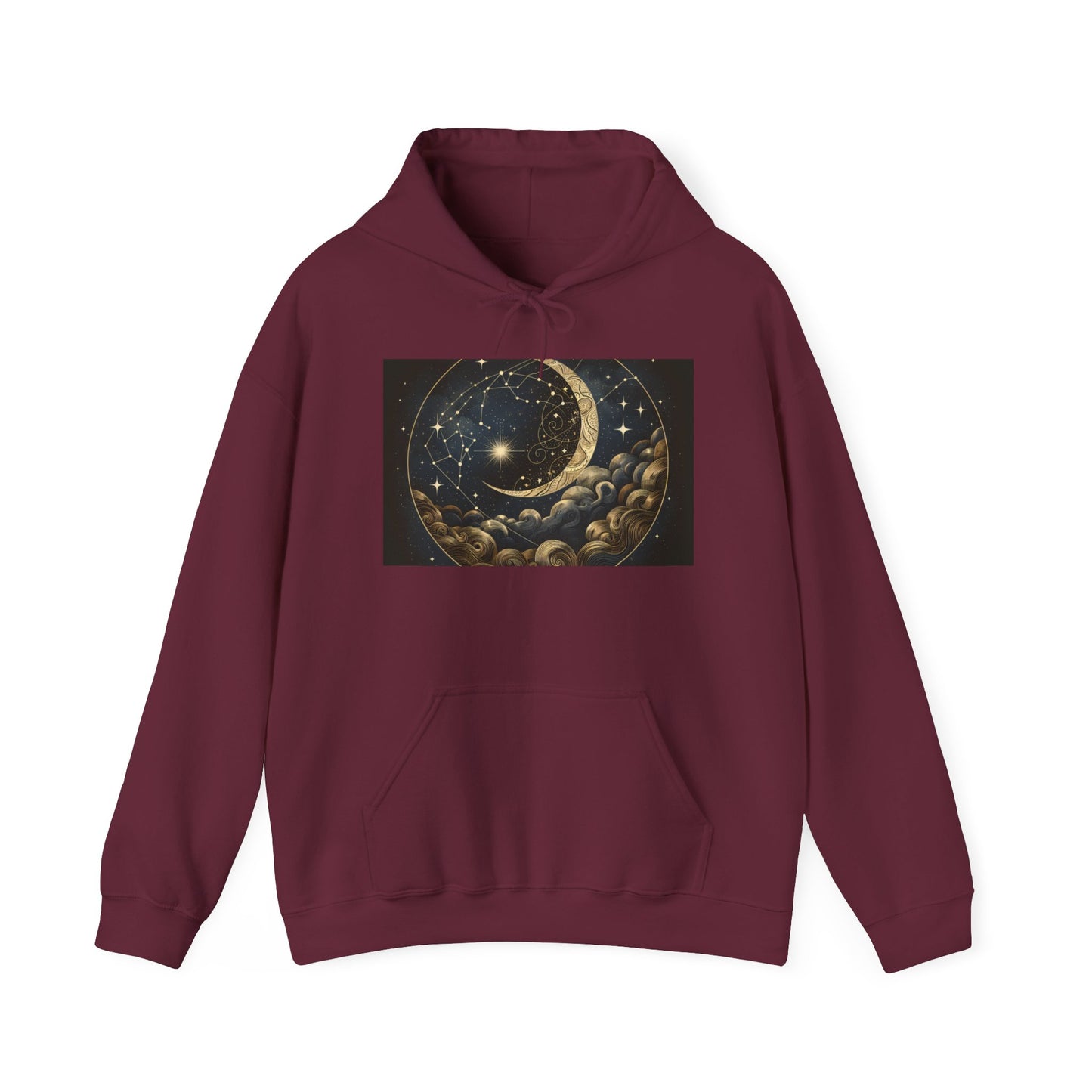 Celestial Hoodie, Cosmic Mystic Sweatshirt, Unisex Pullover, Galaxy Jumper, Space Theme Hoodie, Celestial Clothing