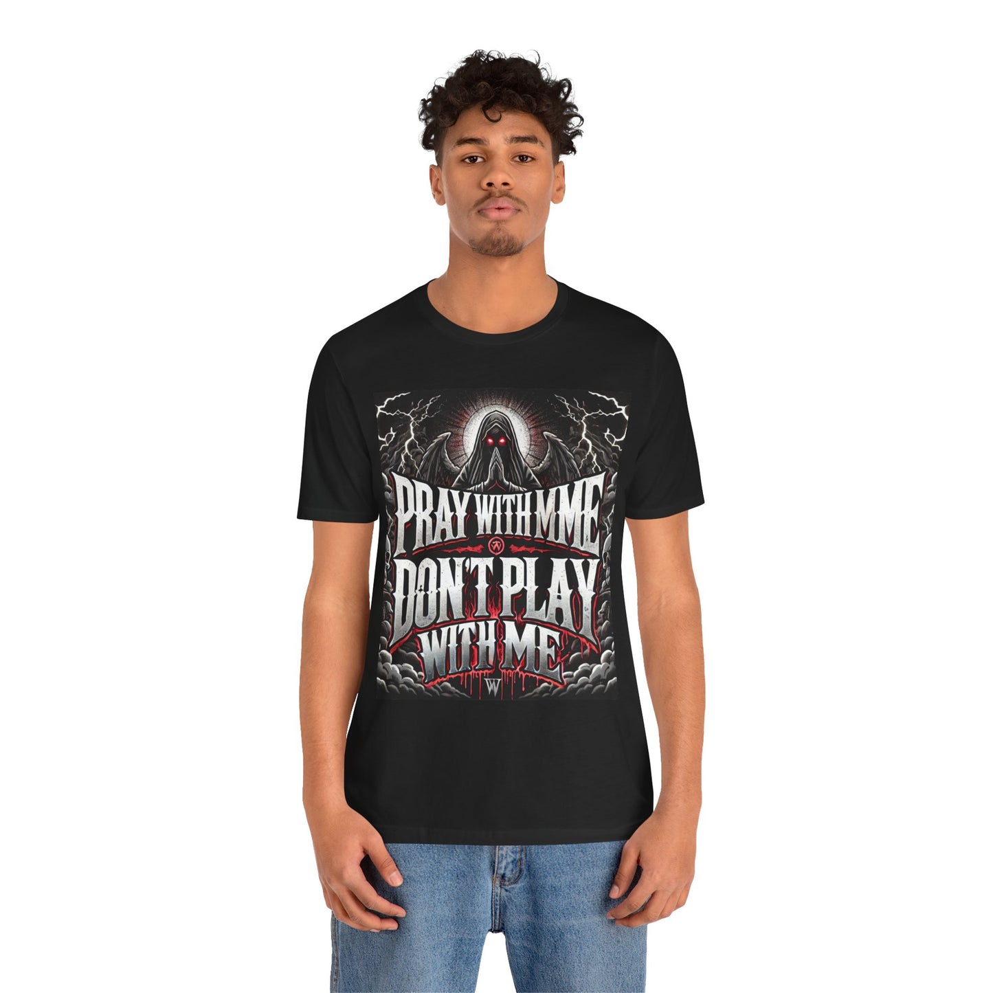 Pray With Me Don't Play With Me Unisex Tee, Christian Shirt, Religious Tee, Short Sleeve Shirt, Prayer Gift