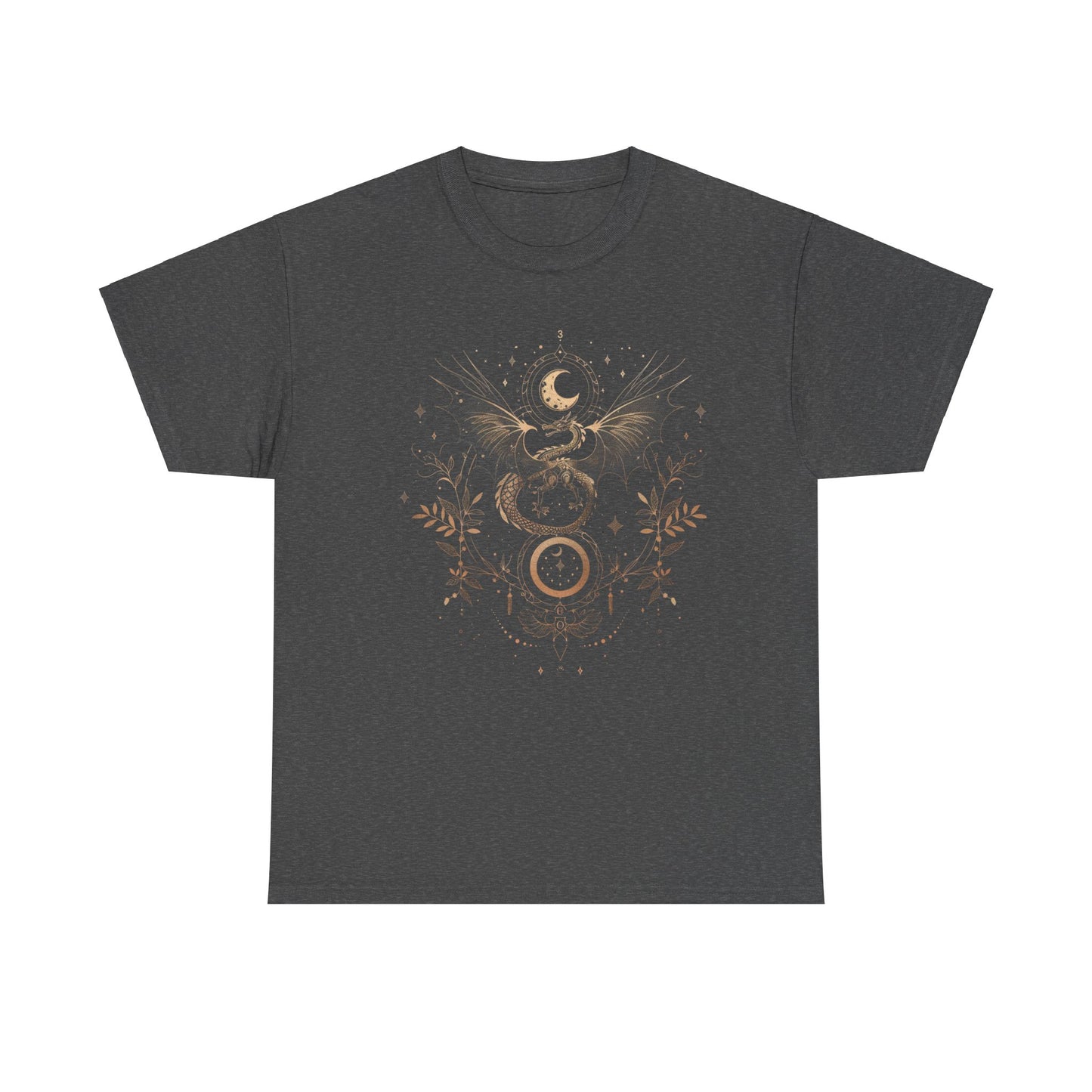 Mystican Dragon Tee, Mythical Creature Shirt, Fantasy Graphic Top, Dragon Lover Gift, Unisex T-Shirt, Dragon Art Apparel