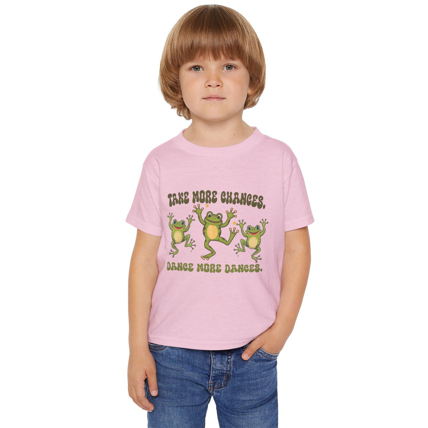 Frog Toddler T-Shirt, Cute Saying, Dancing Frogs, Kids Tee, Playful Children's Clothing