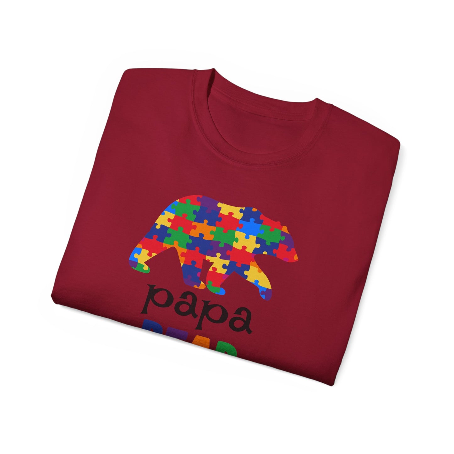 Colorful Papa Bear T-Shirt, Perfect for Father's Day, Gift for Dads