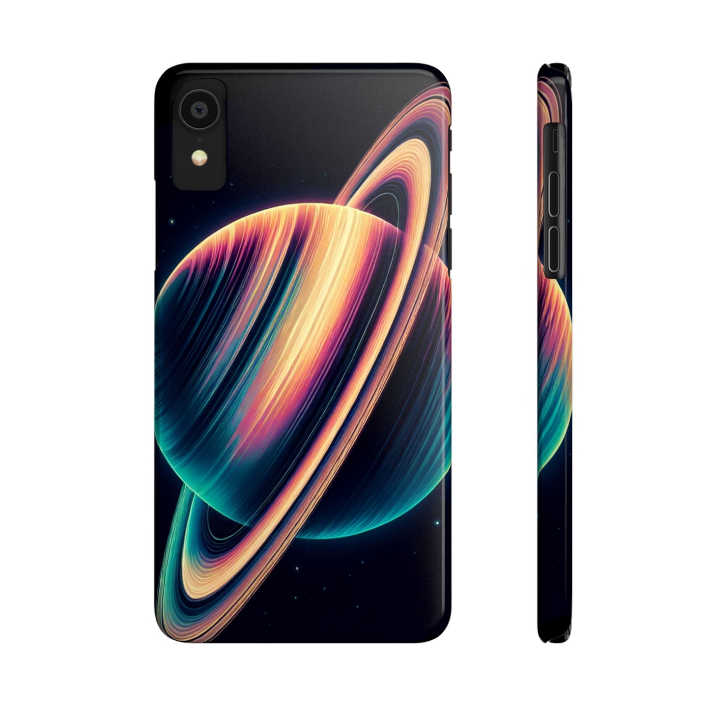 Saturn Slim Phone Case, Durable Impact Resistant Space iPhone Cover, Protective Outer Space Phone Case, Galaxy Phone Case, Celestial Phone