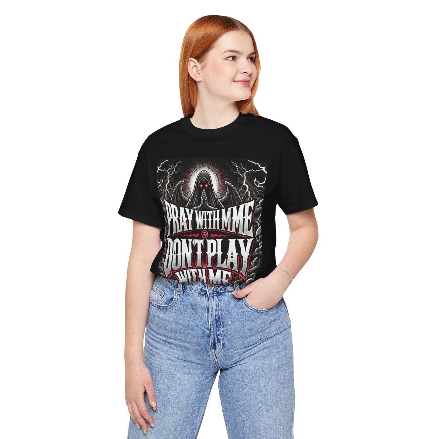 Pray With Me Don't Play With Me Unisex Tee, Christian Shirt, Religious Tee, Short Sleeve Shirt, Prayer Gift