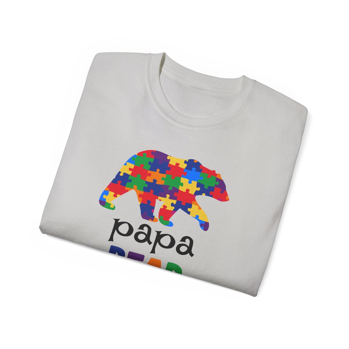 Colorful Papa Bear T-Shirt, Perfect for Father's Day, Gift for Dads