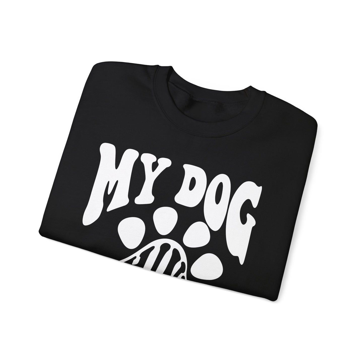 Dog Lover Crewneck Sweatshirt - My Dog Thinks I'm Cool