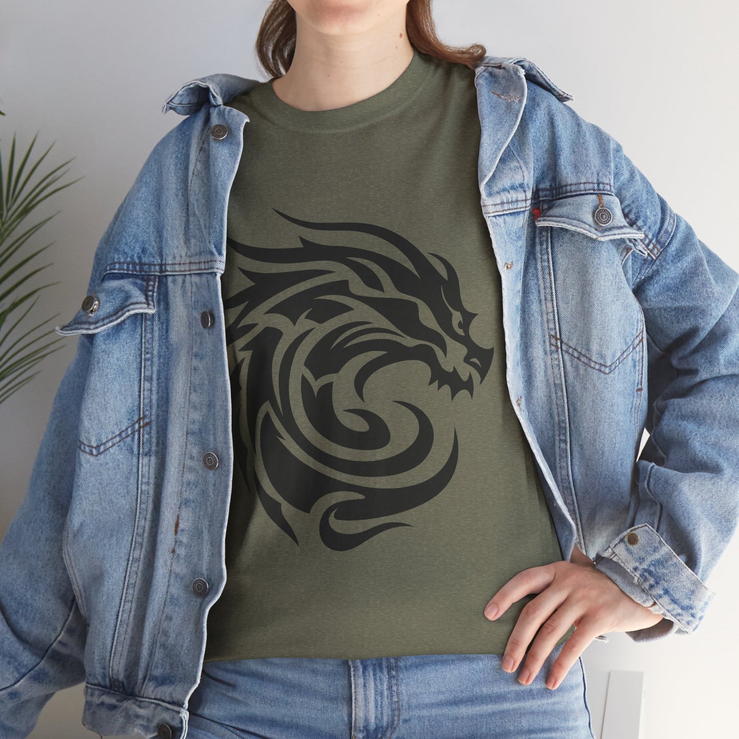 Dragon Tshirt, Fire Breathing Tee, Mythical Creature Shirt, Medieval Fantasy Top, Unisex Cotton Graphic Tee