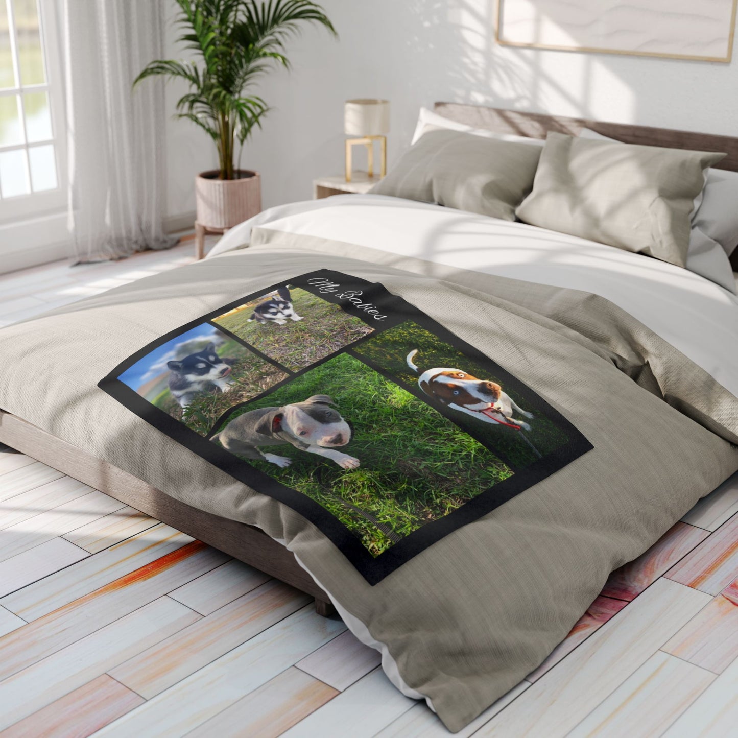 Personalized Arctic Fleece Blanket, Custom Blanket with up to 4 Photos, Gift for Loved Ones, Cozy Photo Throw, Memory Blanket, Home Decor,