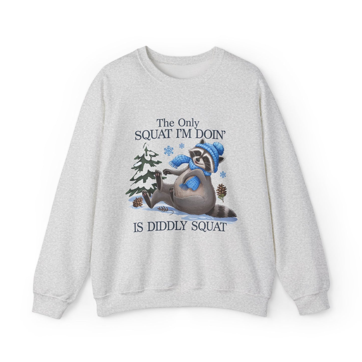Playful Raccoon Seasonal Seller Sweatshirt: Unisex, Heavy blend, Lazy, Funny, Cozy loungewear, Winter fashion,