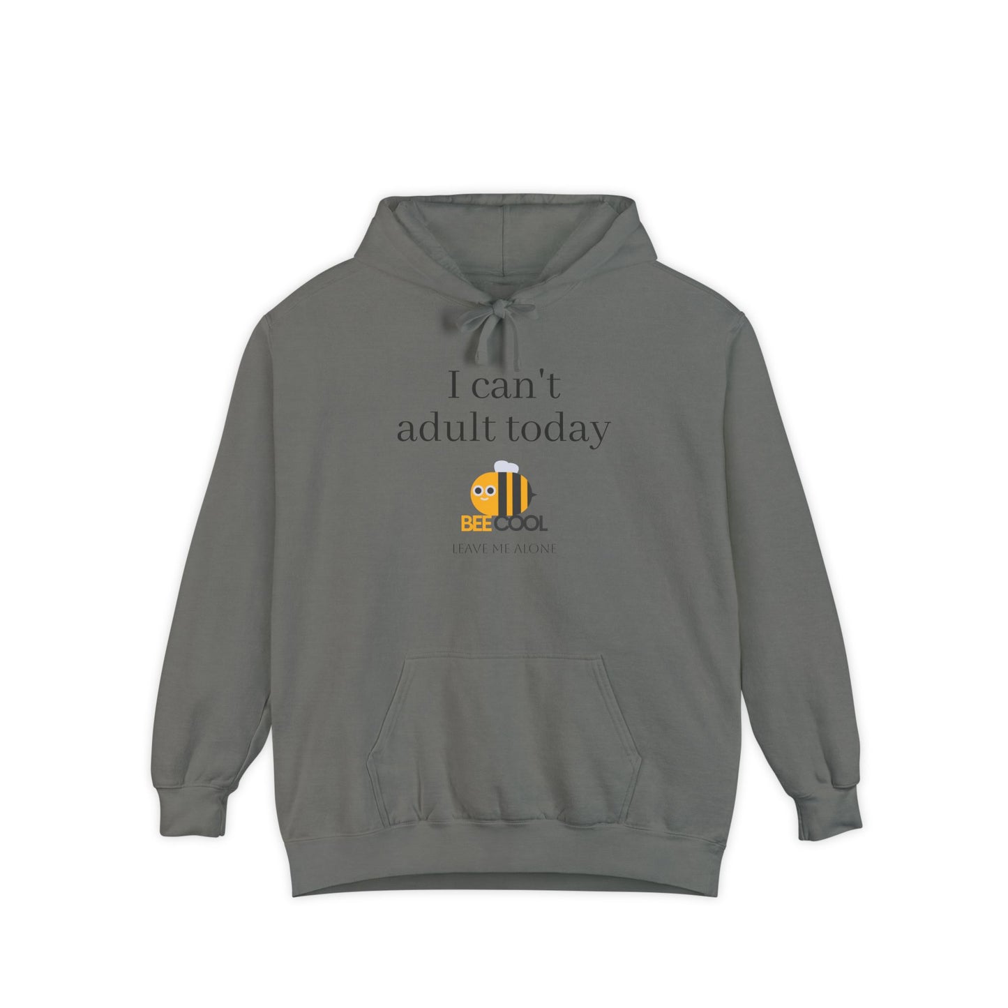 Funny 'Leave Me Alone, I Can't Adult Today' Unisex Hoodie, Introvert Gift, Comfy Sweatshirt, Sarcastic Jumper, Lazy Day Wear, Lounge