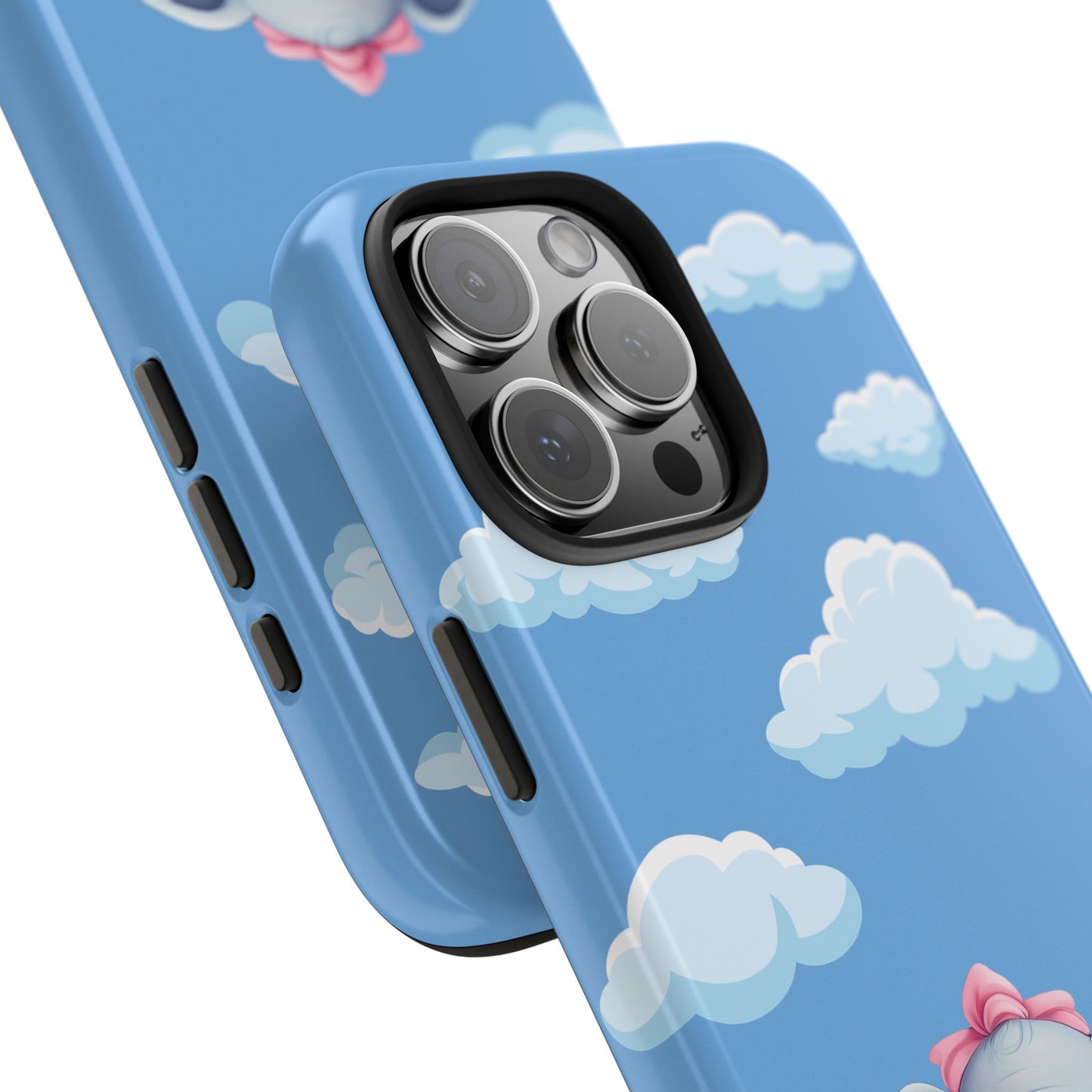 Cartoon Elephant Tough Phone Case - Cute Animal Lover Gift, Protective Cover for