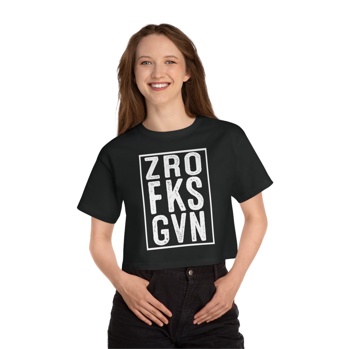 Cropped T-Shirt - zero fs given