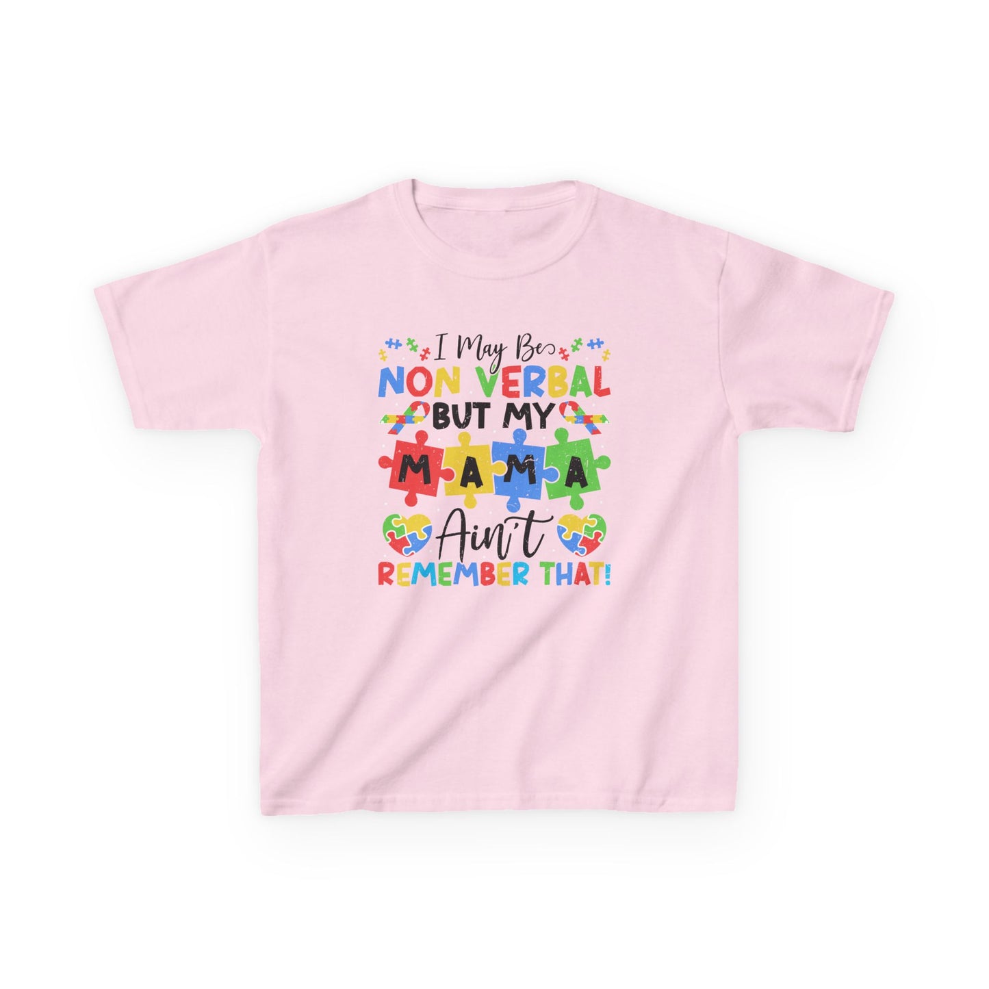 Non Verbal Mama Kids Tee, Autism Awareness Shirt, Gift for Kids, Special Needs Clothing, Birthday Gift, Family Celebrations