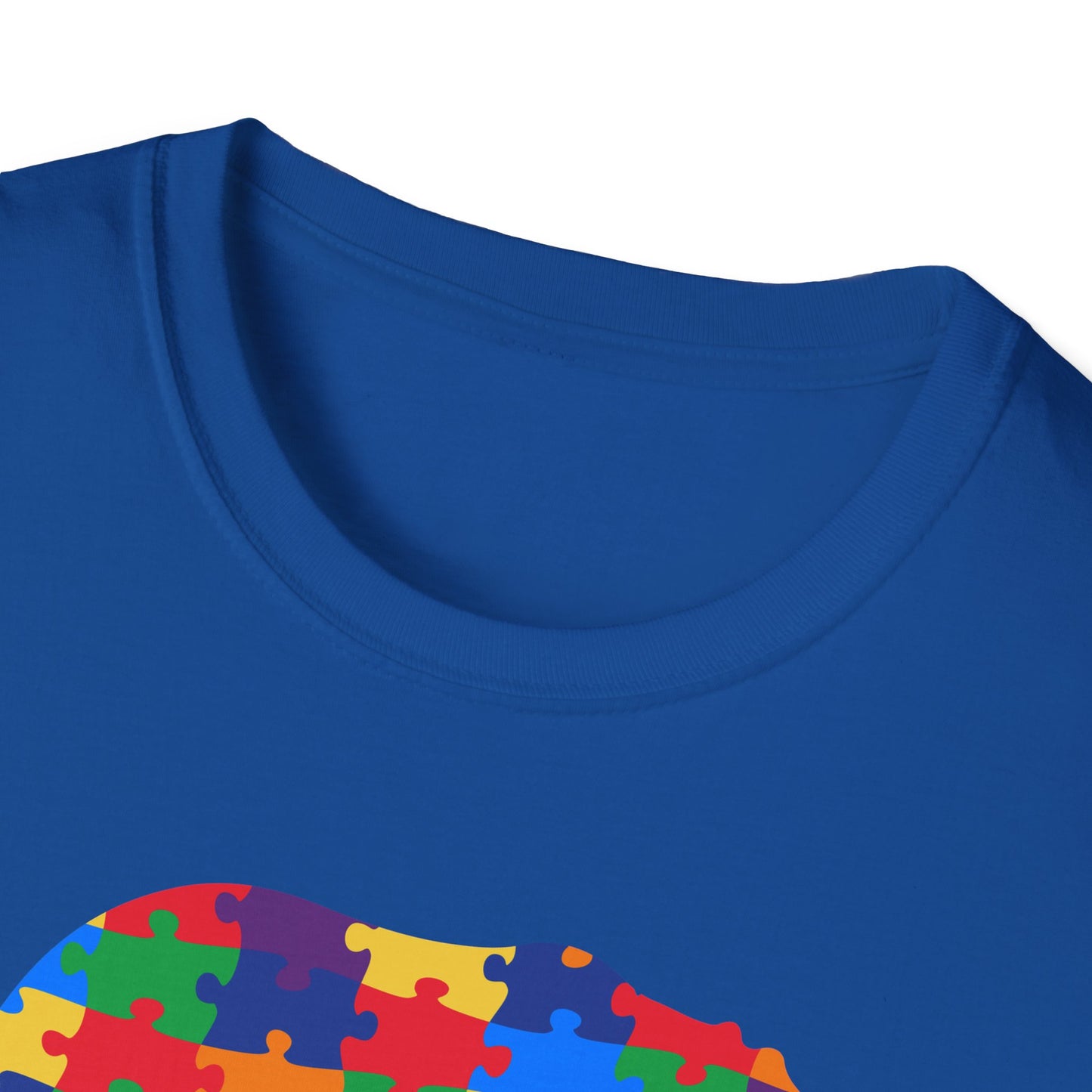 Mama Bear Puzzle Unisex T-Shirt, Gift for Moms, Autism Awareness