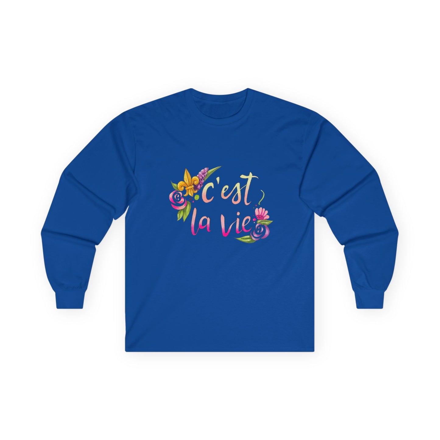 French That Is Life Sweatshirt - Unisex Ultra Cotton Long Sleeve Tee, French Quote Gift, Paris Lover Jumper, Trendy French Clothing, Bonjour