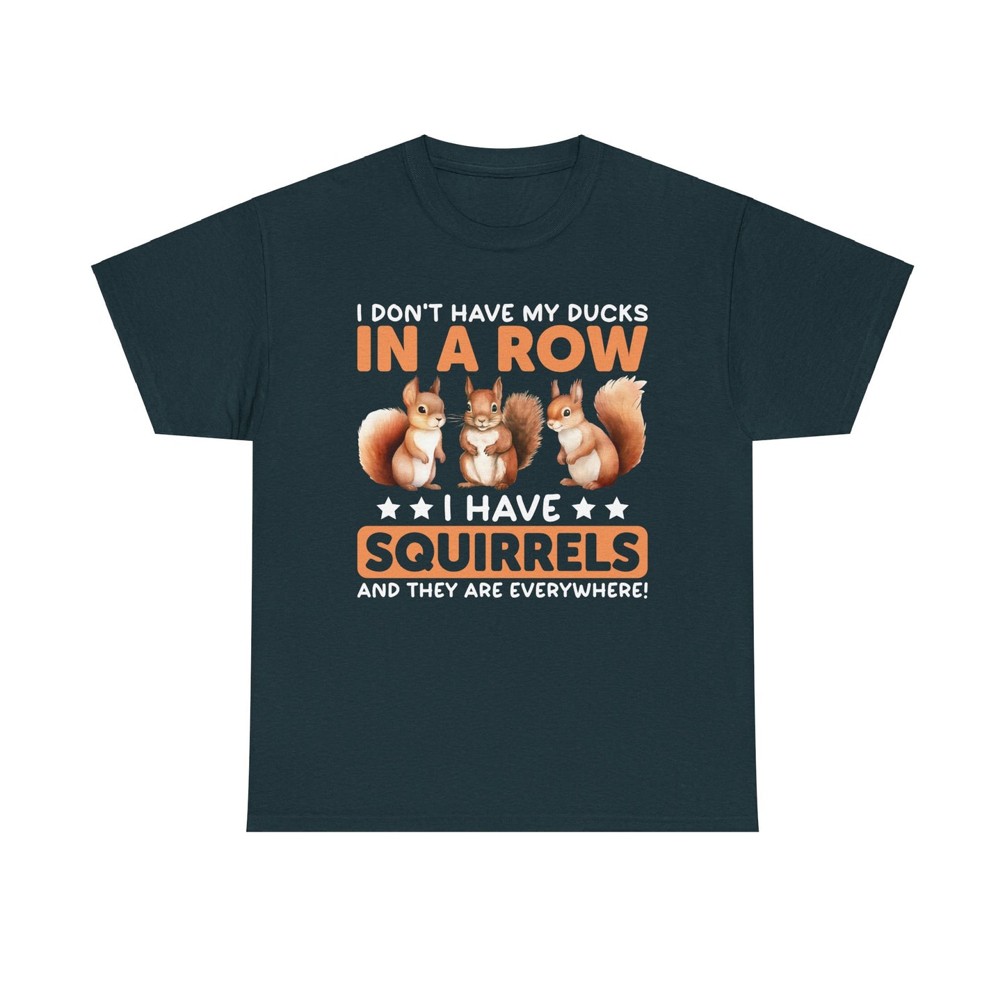 Funny Unisex Heavy Cotton Tee,, Duck Lover T-Shirt,
squirrels, Sarcastic Graphic Shirt, Animal Humor Top, Gift for Bird Enthusiasts