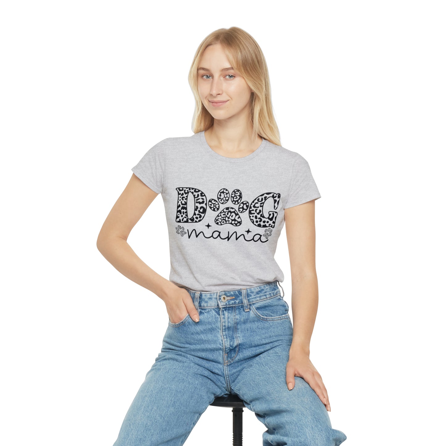 Dog Mom Iconic T-Shirt, Women's Dog Lover Tee,