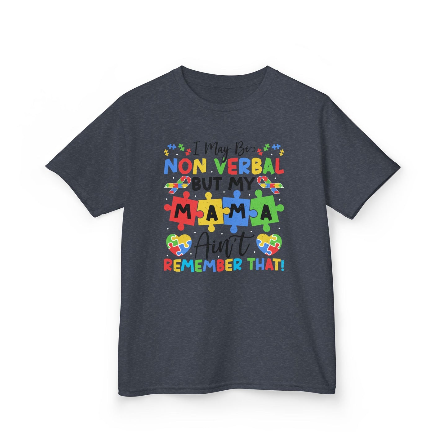 Non Verbal Mama Kids Tee, Autism Awareness Shirt, Gift for Kids, Special Needs Clothing, Birthday Gift, Family Celebrations