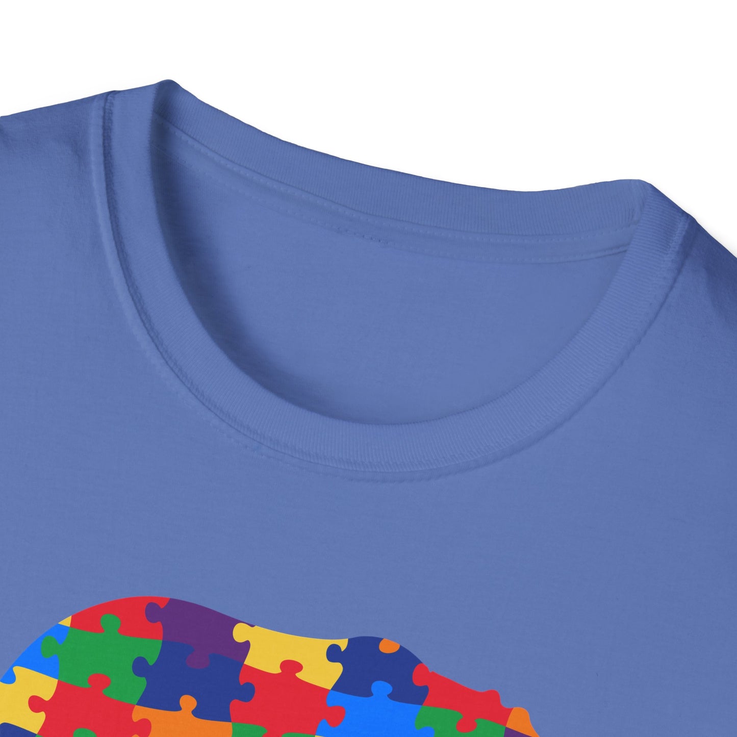 Mama Bear Puzzle Unisex T-Shirt, Gift for Moms, Autism Awareness