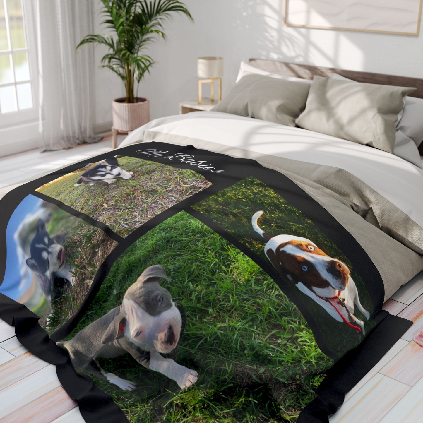 Personalized Arctic Fleece Blanket, Custom Blanket with up to 4 Photos, Gift for Loved Ones, Cozy Photo Throw, Memory Blanket, Home Decor,