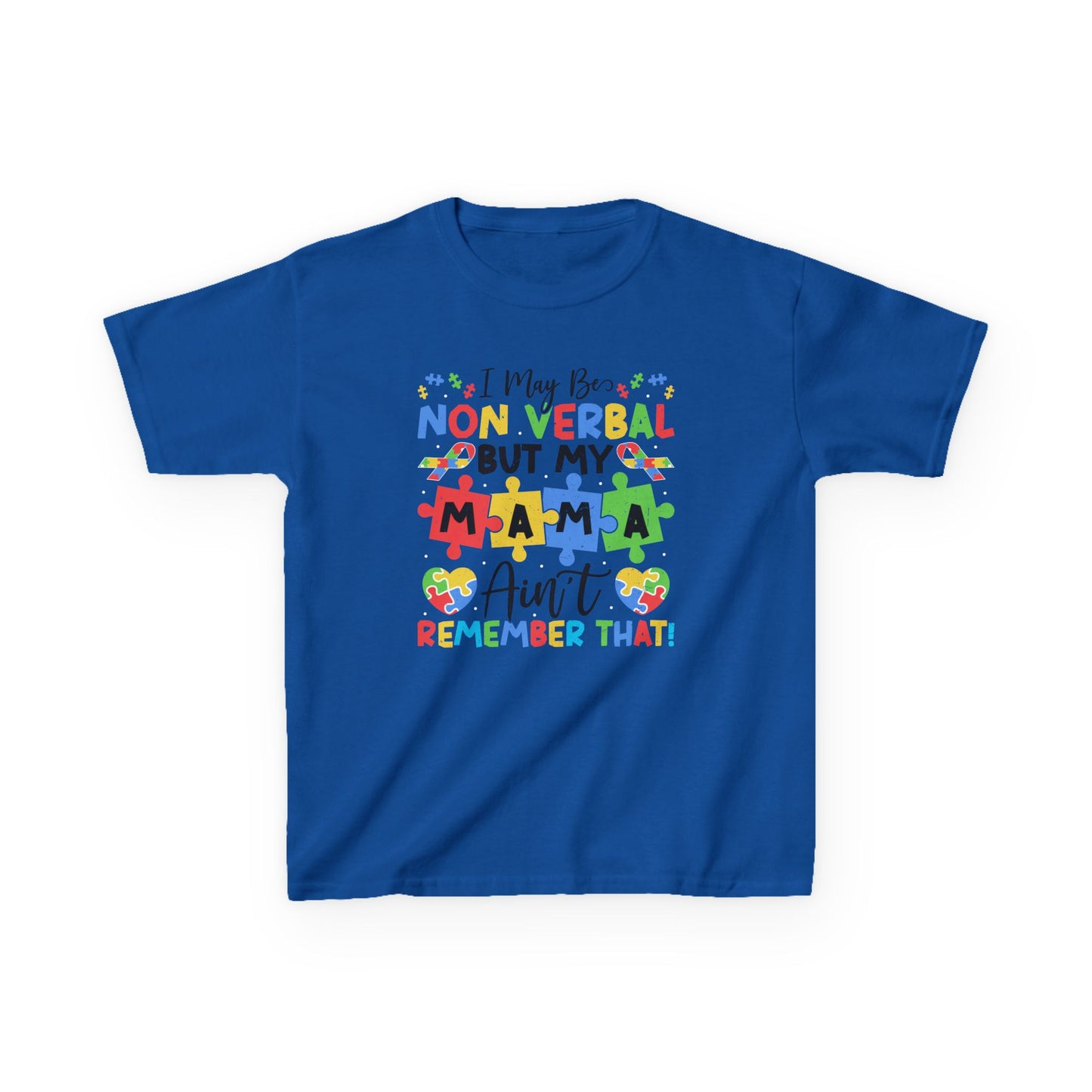 Non Verbal Mama Kids Tee, Autism Awareness Shirt, Gift for Kids, Special Needs Clothing, Birthday Gift, Family Celebrations