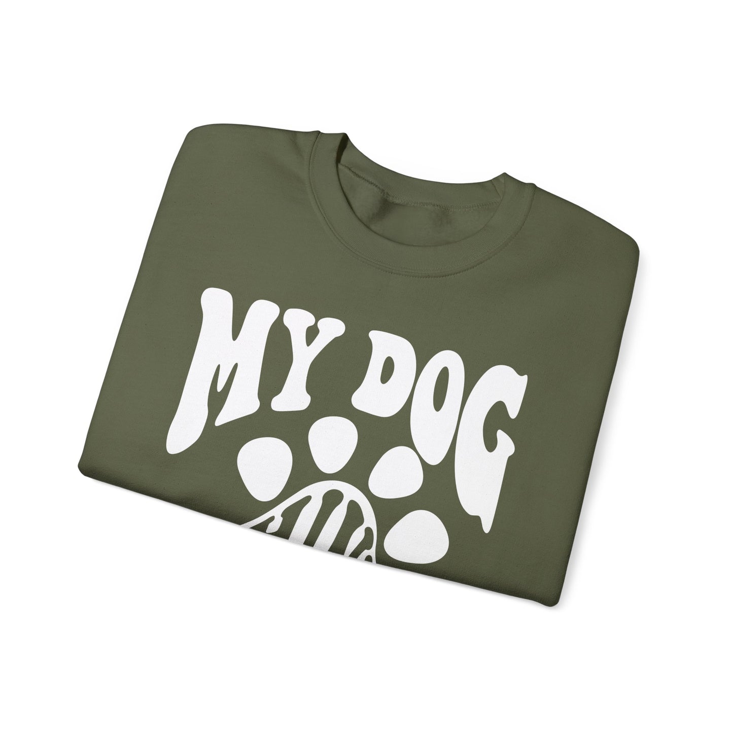Dog Lover Crewneck Sweatshirt - My Dog Thinks I'm Cool