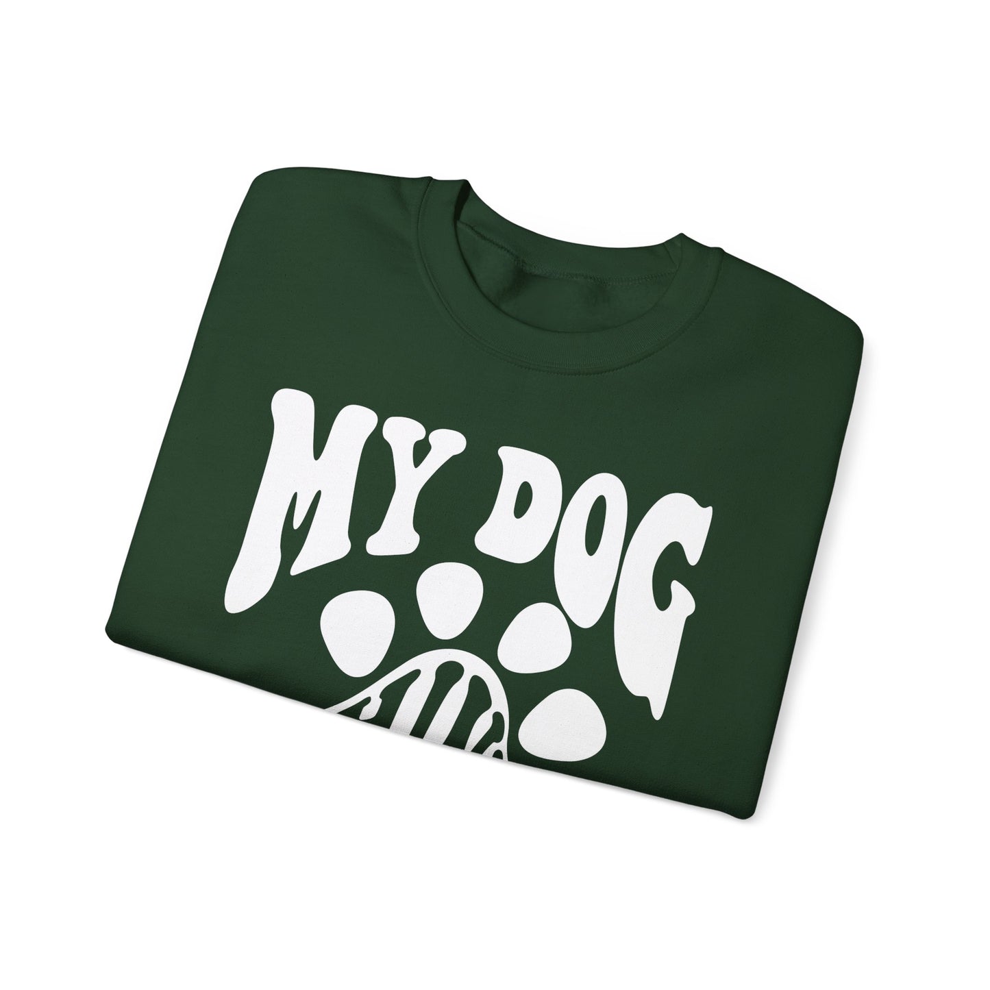 Dog Lover Crewneck Sweatshirt - My Dog Thinks I'm Cool