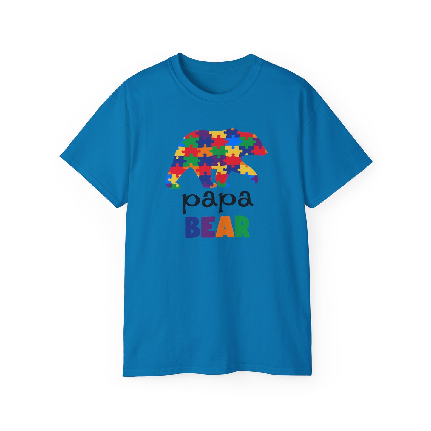 Colorful Papa Bear T-Shirt, Perfect for Father's Day, Gift for Dads