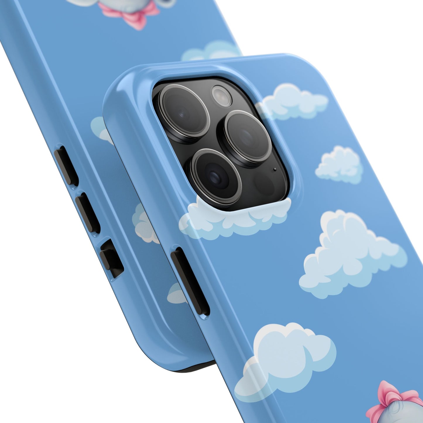 Cartoon Elephant Tough Phone Case - Cute Animal Lover Gift, Protective Cover for