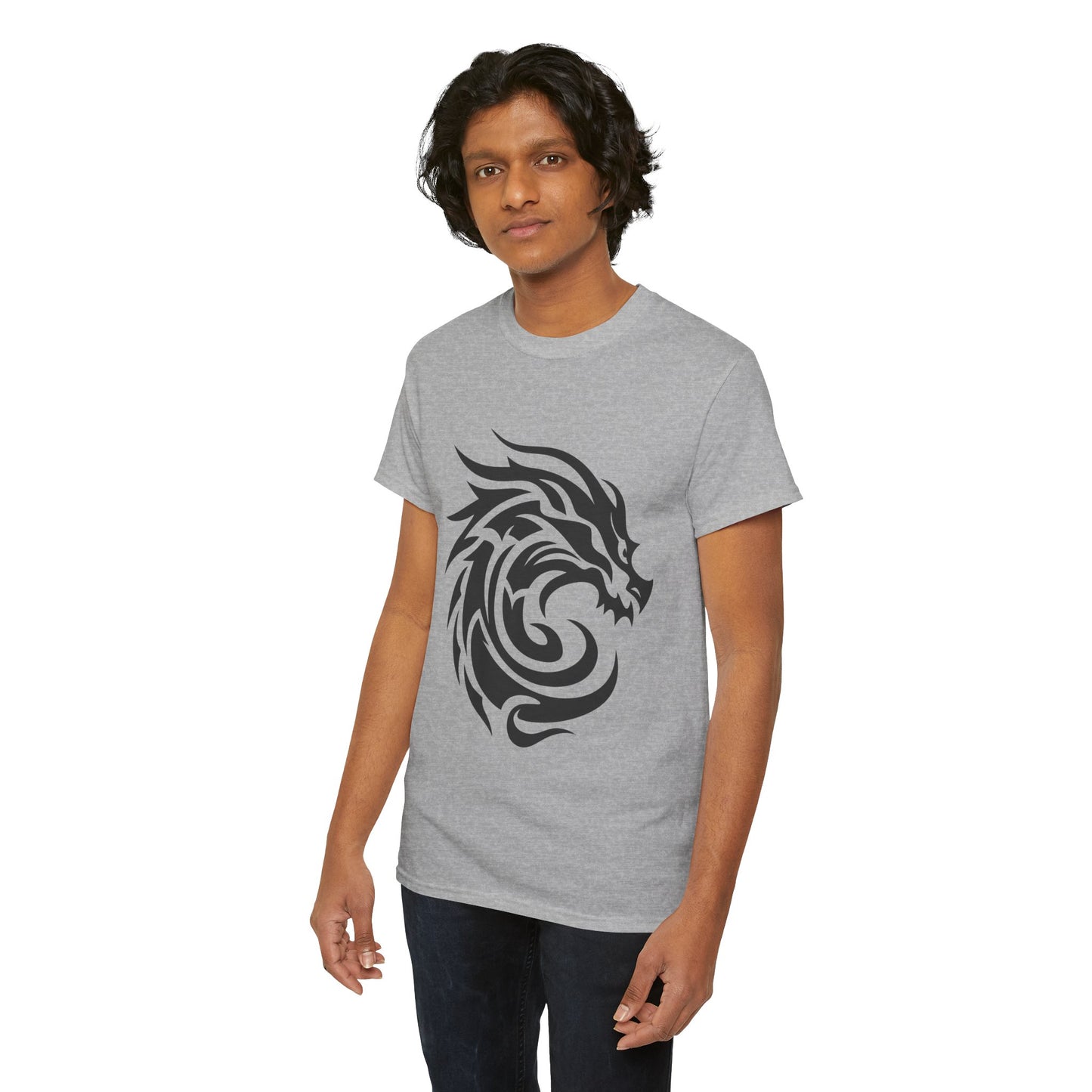 Dragon Tshirt, Fire Breathing Tee, Mythical Creature Shirt, Medieval Fantasy Top, Unisex Cotton Graphic Tee