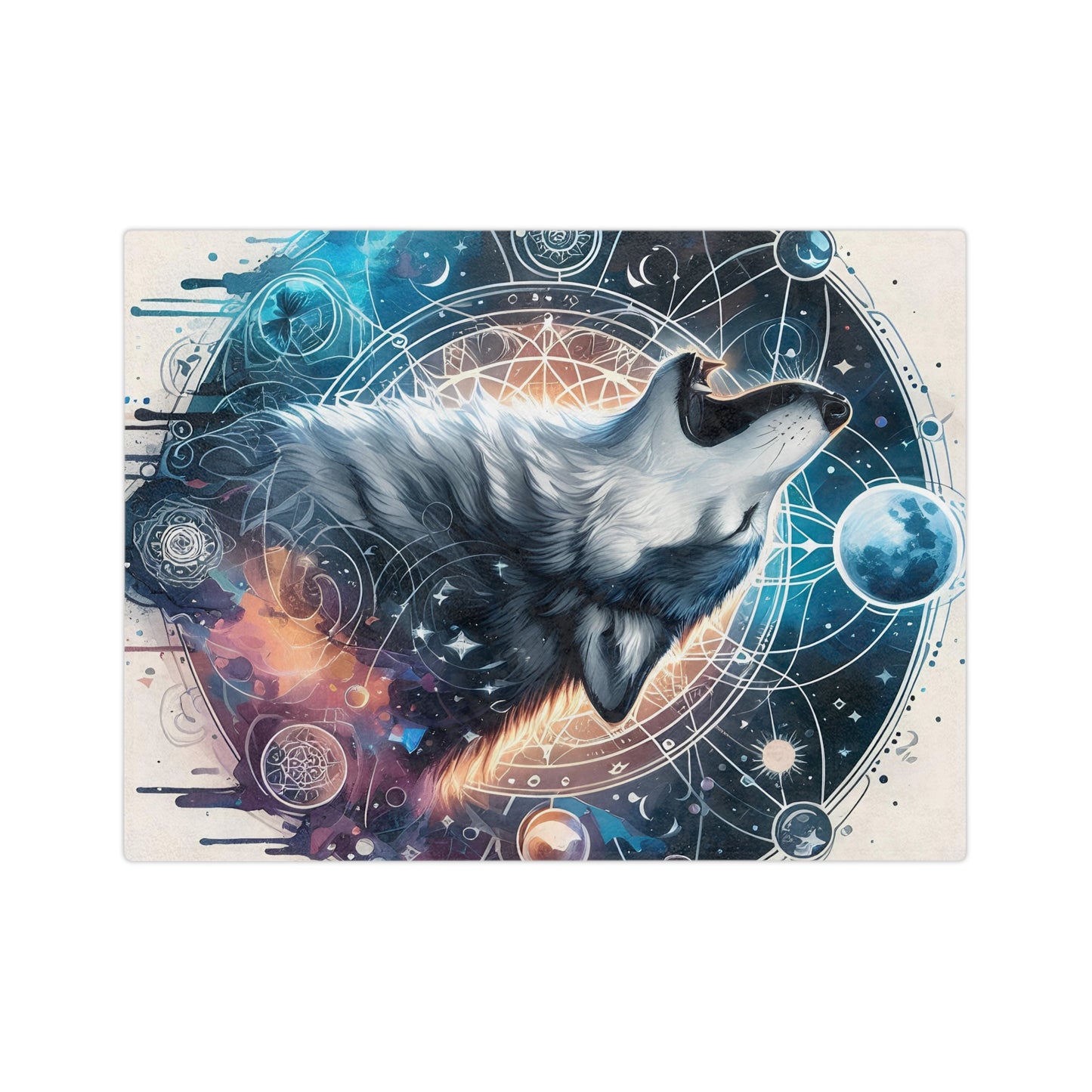 Celestial Wolf Blanket