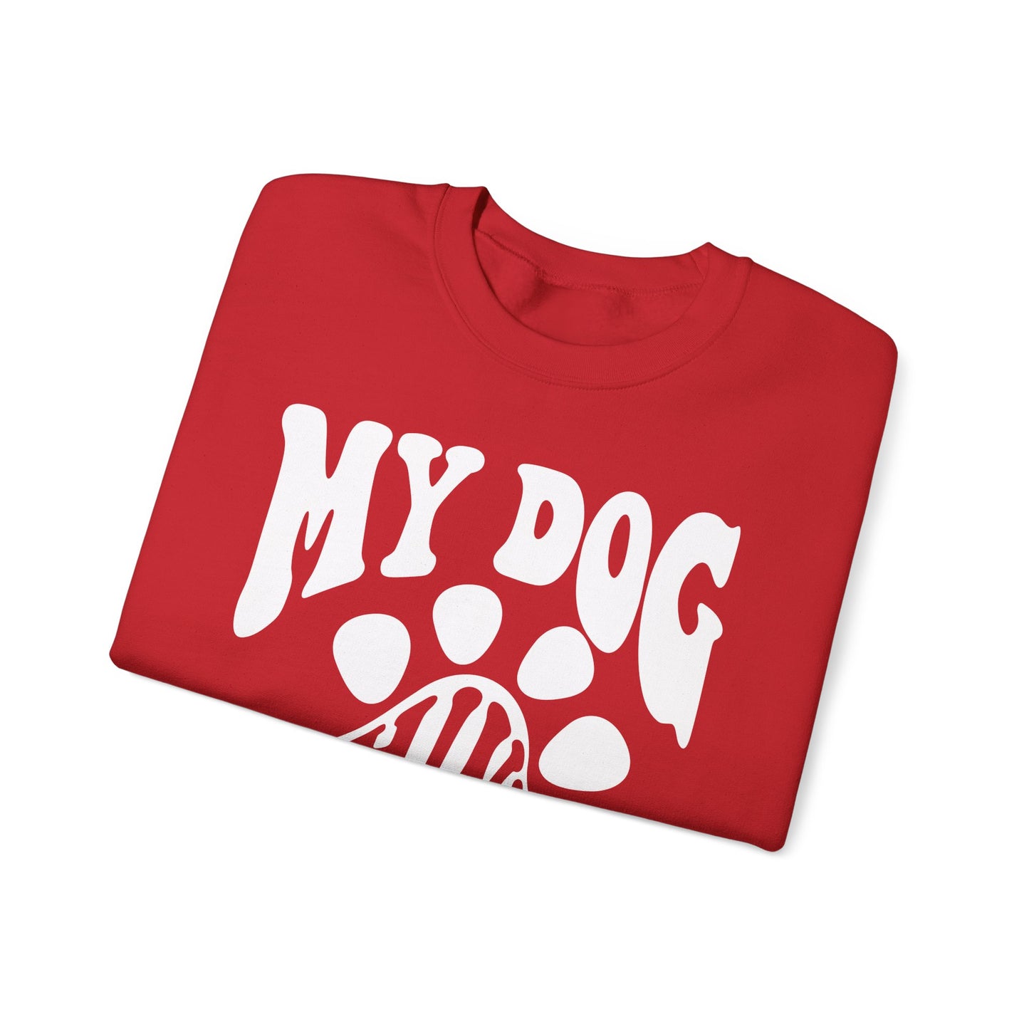 Dog Lover Crewneck Sweatshirt - My Dog Thinks I'm Cool