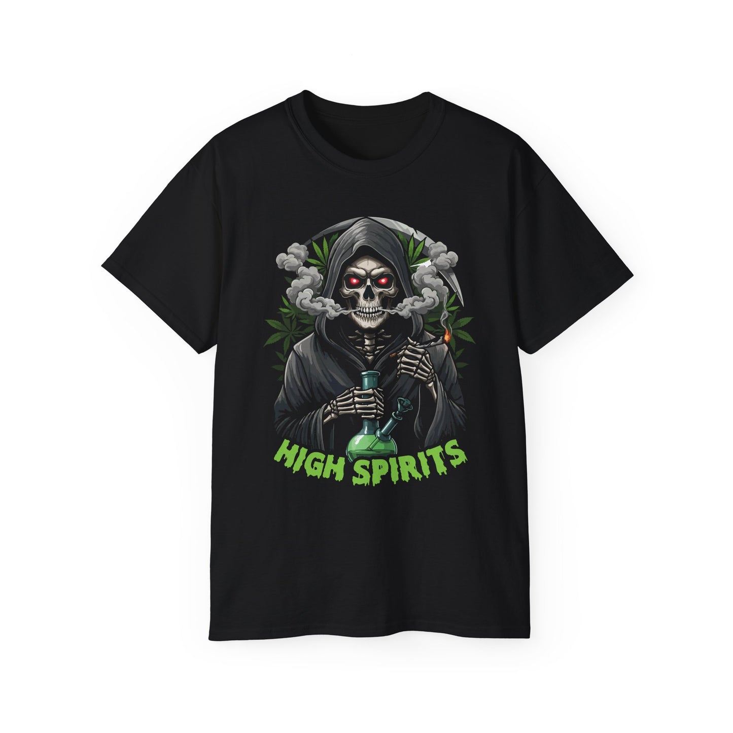 High Spirits Unisex Tee, Weed Smokers Shirt, Positive Vibes T-Shirt