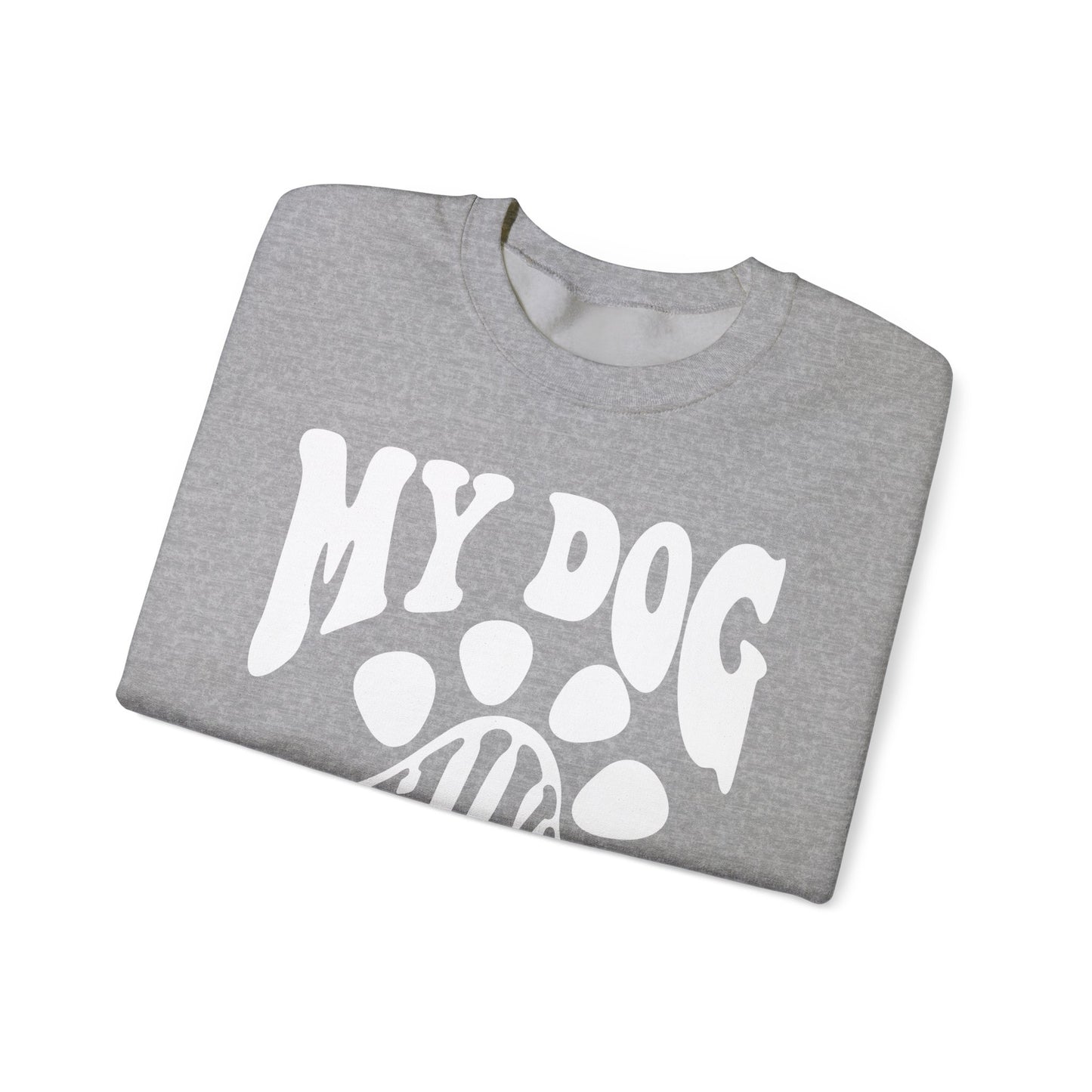 Dog Lover Crewneck Sweatshirt - My Dog Thinks I'm Cool