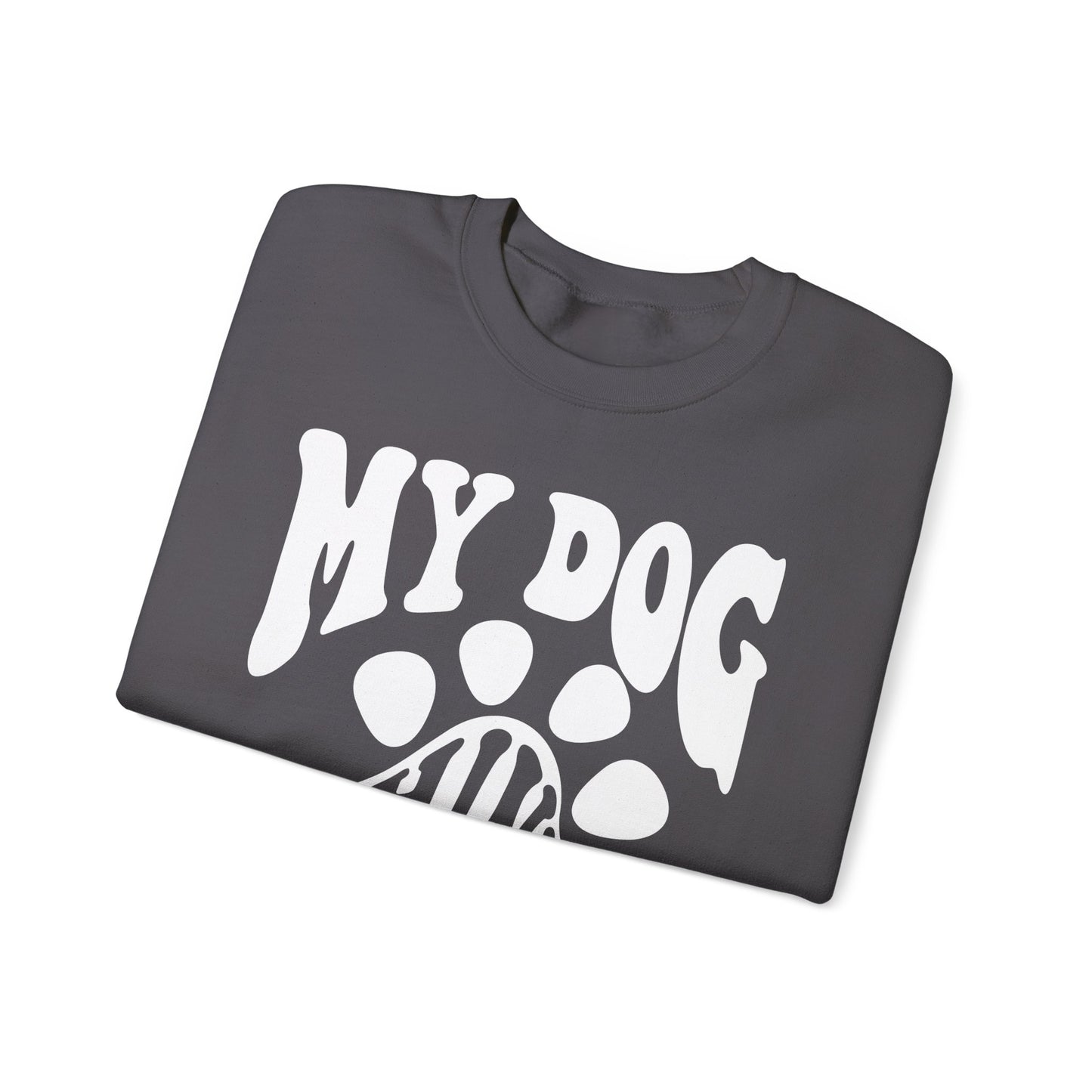 Dog Lover Crewneck Sweatshirt - My Dog Thinks I'm Cool