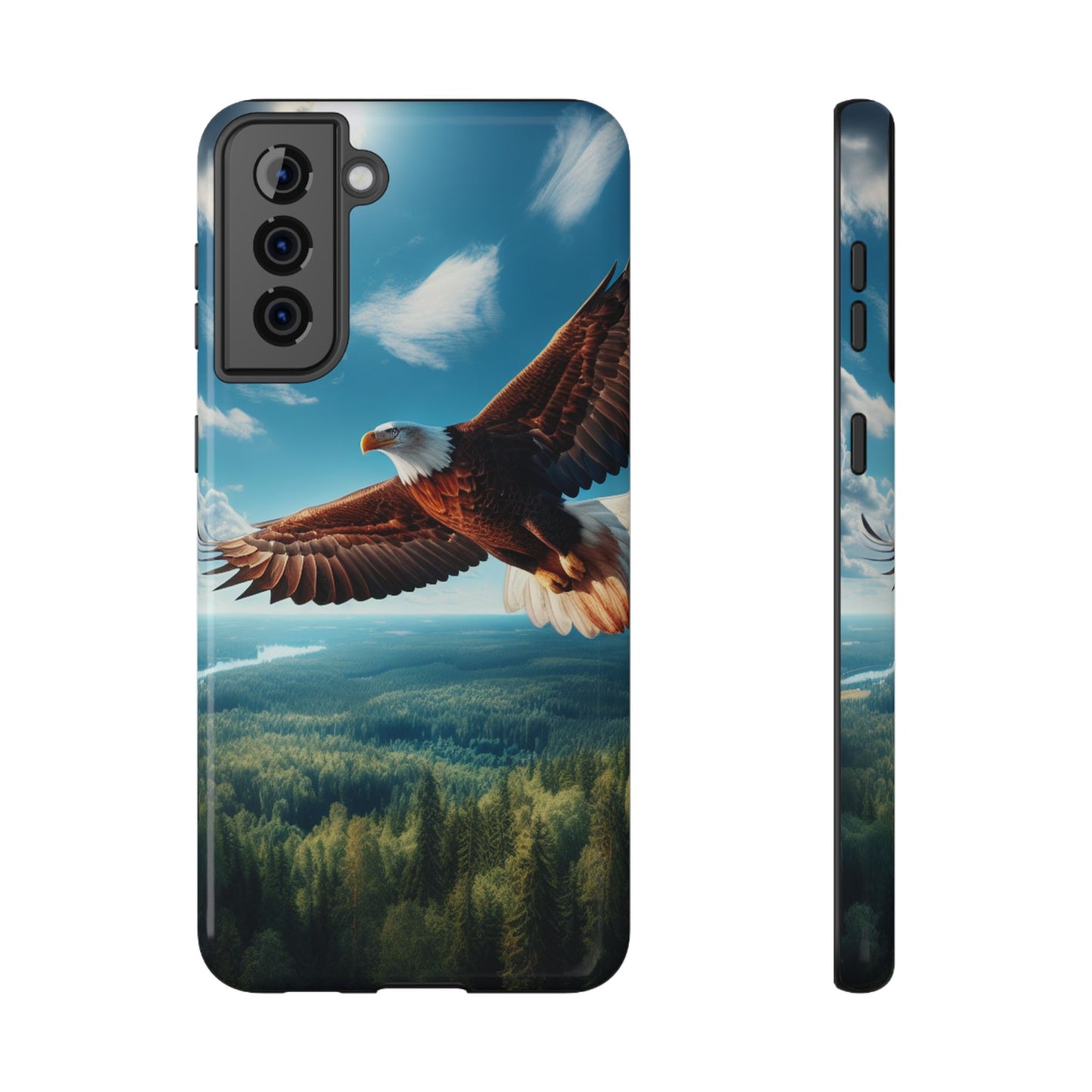 Phone Case, Bald Eagle American Freedom Design, Patriotic Accessories, Unique Protective Cover, US Wildlife Gift, Independence Day Decor