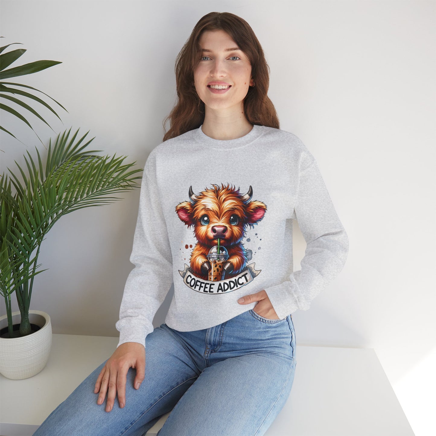 Coffee Addict Sweatshirt, Caffeine Lover Gift, Funny Coffee Jumper, Barista Sweater, Coffee Obsessed Shirt, Gift for Coffee Lover