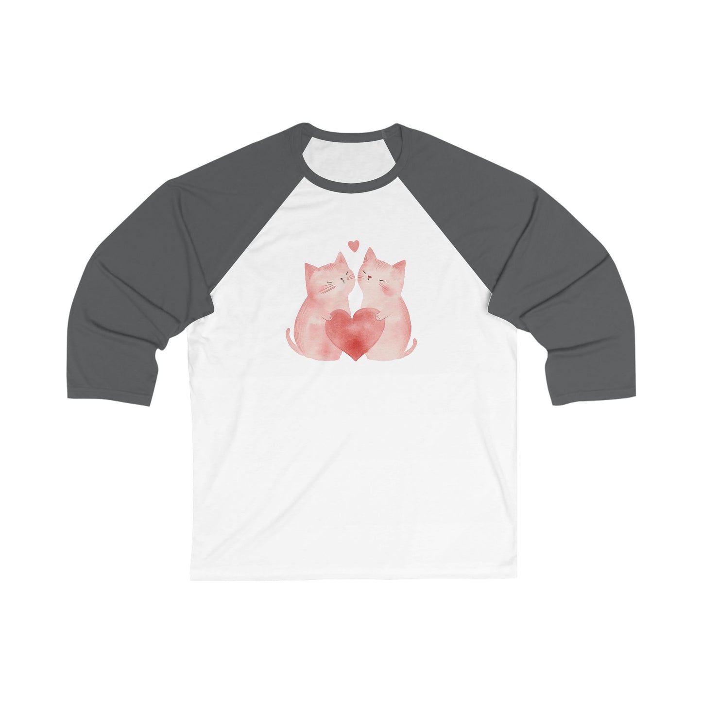 Valentine's Day Kitties Baseball Tee