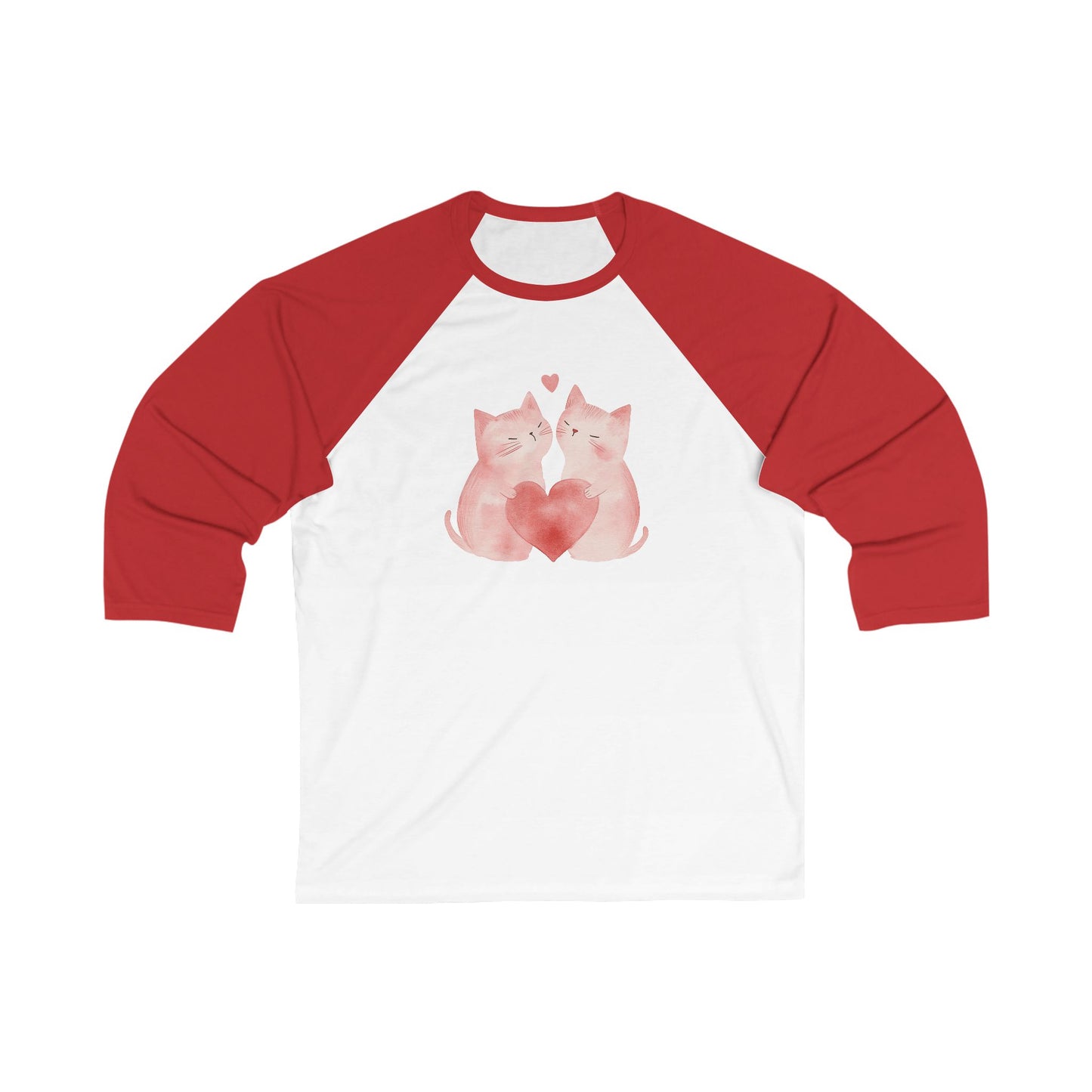Valentine's Day Kitties Baseball Tee