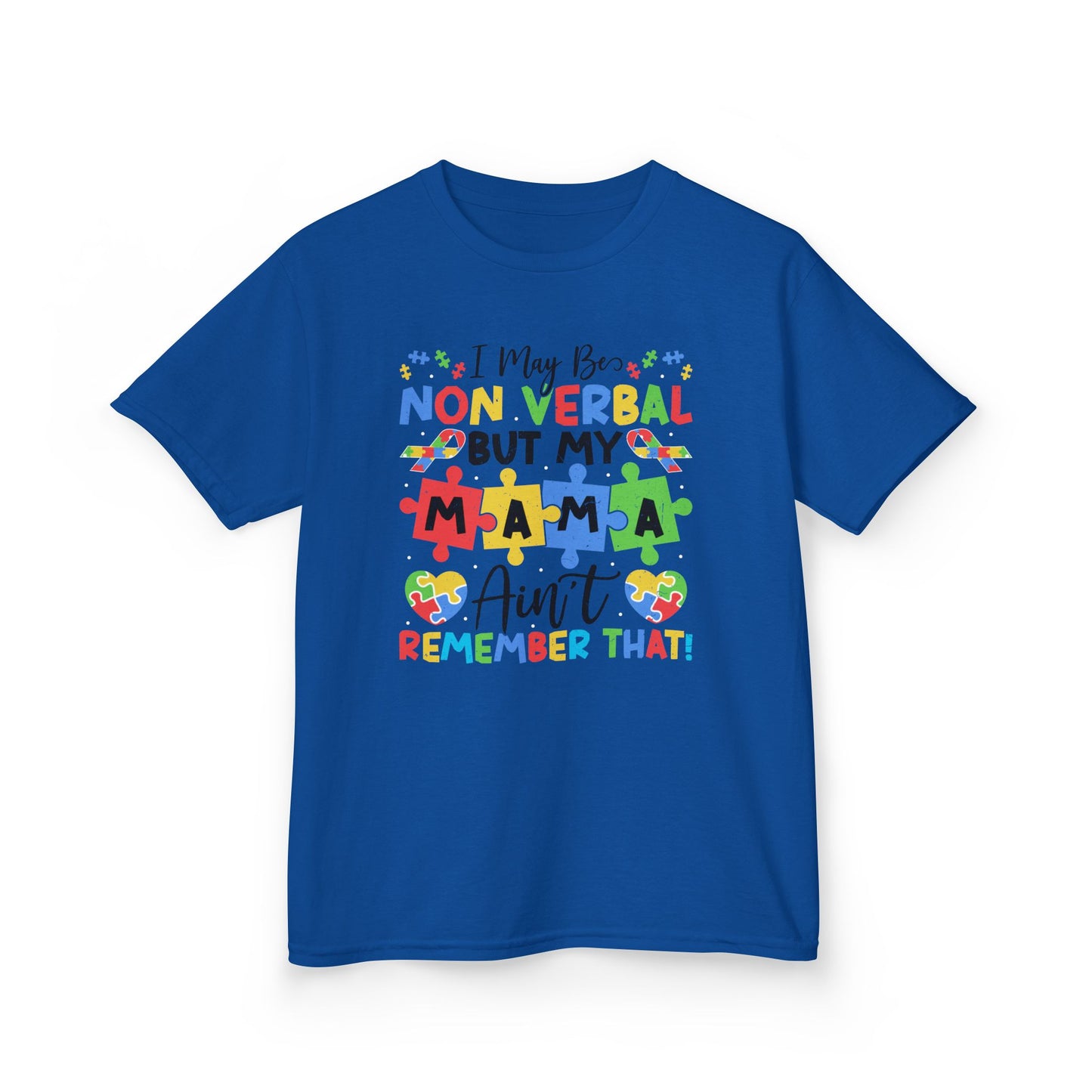 Non Verbal Mama Kids Tee, Autism Awareness Shirt, Gift for Kids, Special Needs Clothing, Birthday Gift, Family Celebrations