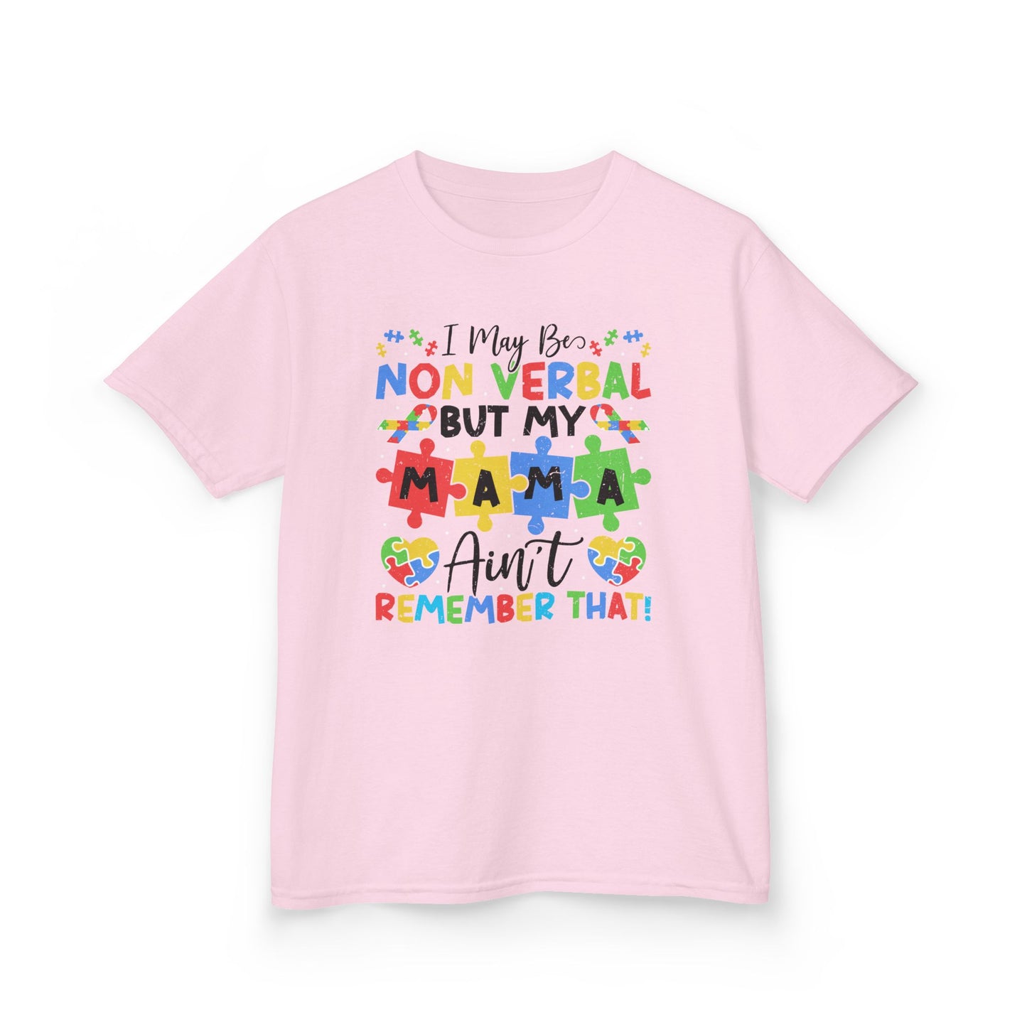 Non Verbal Mama Kids Tee, Autism Awareness Shirt, Gift for Kids, Special Needs Clothing, Birthday Gift, Family Celebrations
