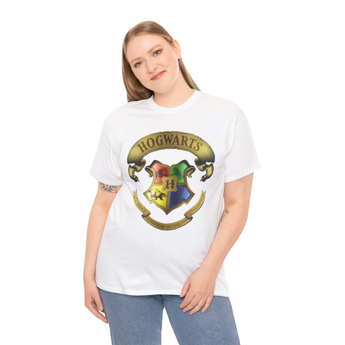 Hogwarts Tshirt, Harry Potter Tee, Wizard School Shirt, Magical Cotton Top, Gift for Fantasy Fans