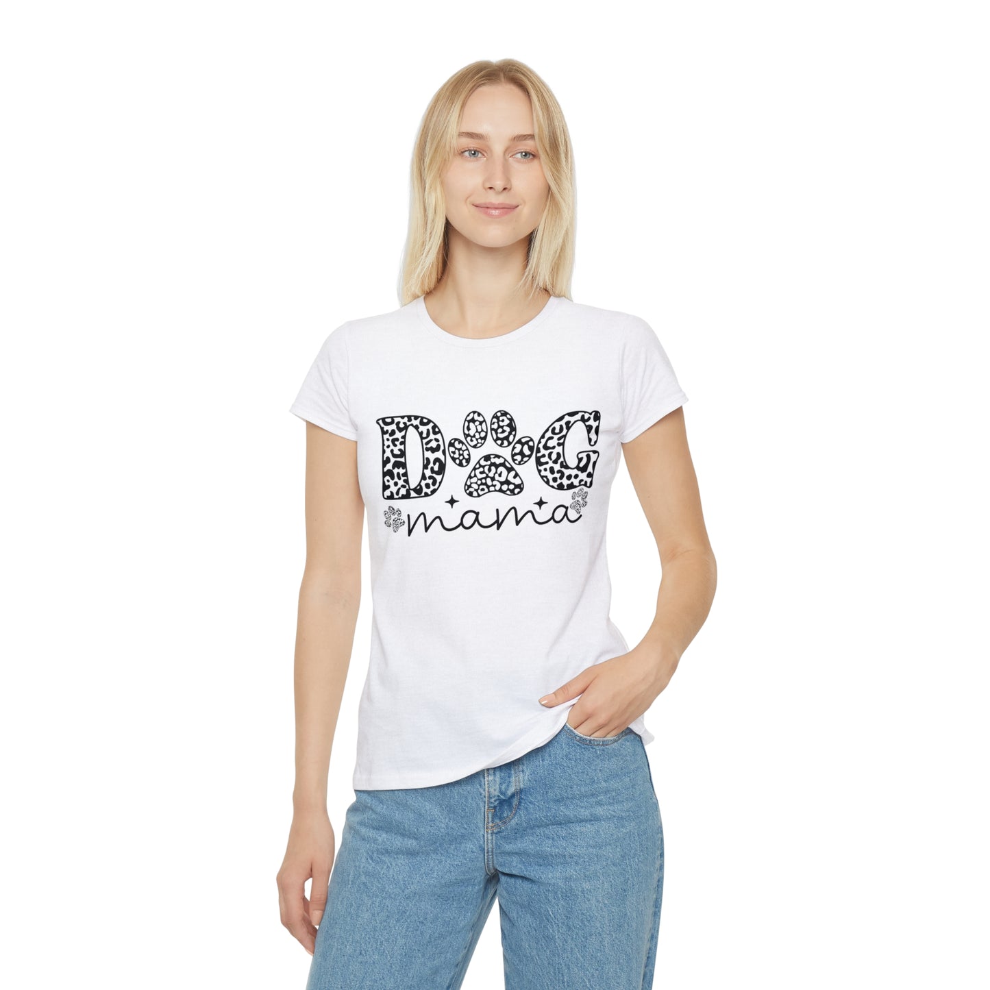 Dog Mom Iconic T-Shirt, Women's Dog Lover Tee,