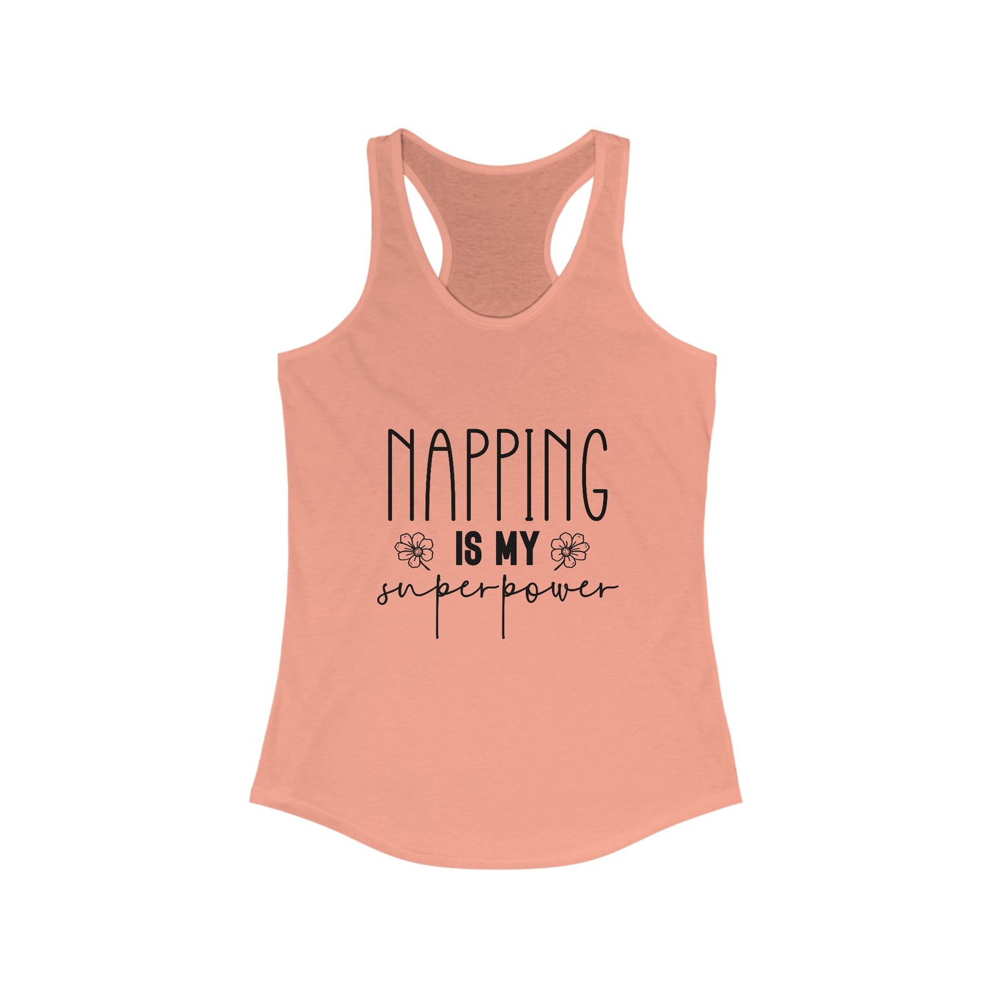 Racerback Tank Top, Napping is My Superpower Mom Tank, Mom Jokes, Women's Sleeveless Shirt, Funny Mother's Day Gift, Mom Life Clothing